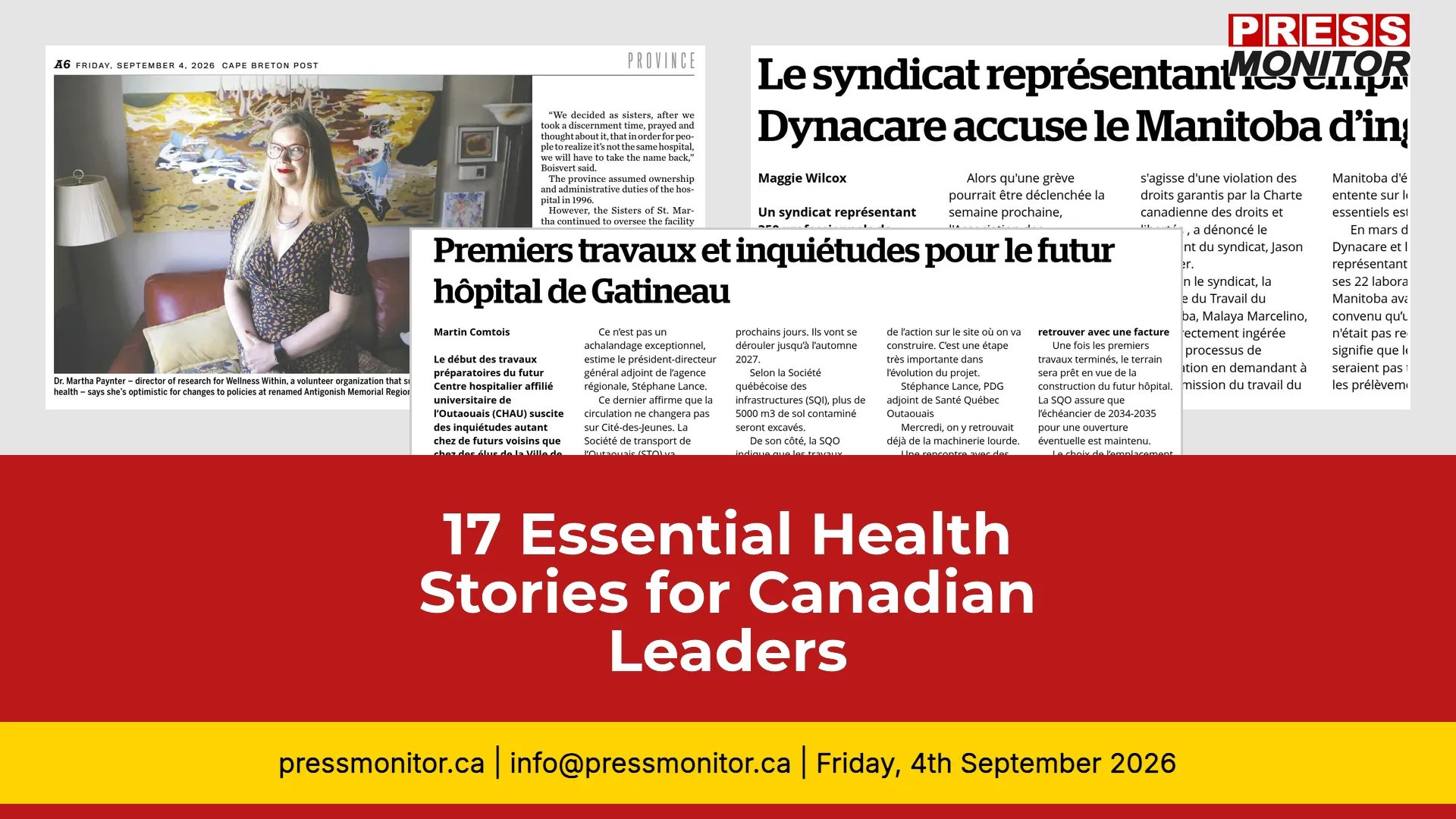 17 Essential Health Stories for Canadian Leaders