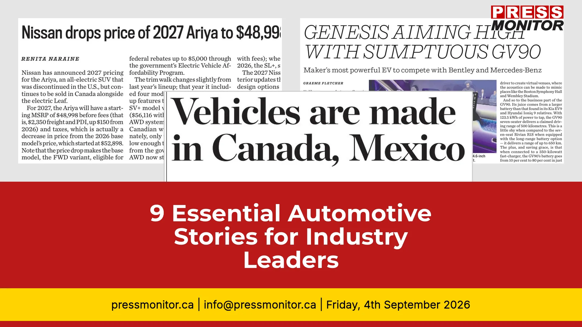 9 Essential Automotive Stories for Industry Leaders