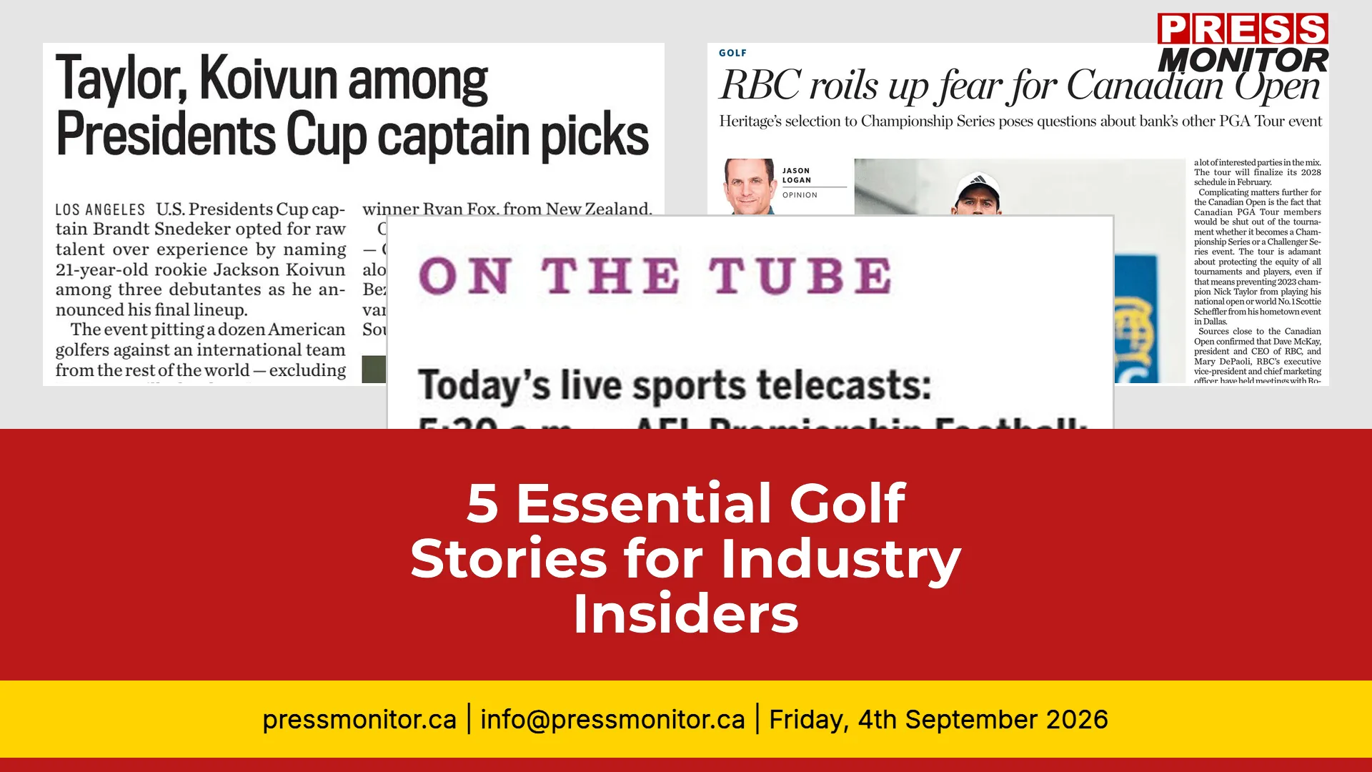 5 Essential Golf Stories for Industry Insiders