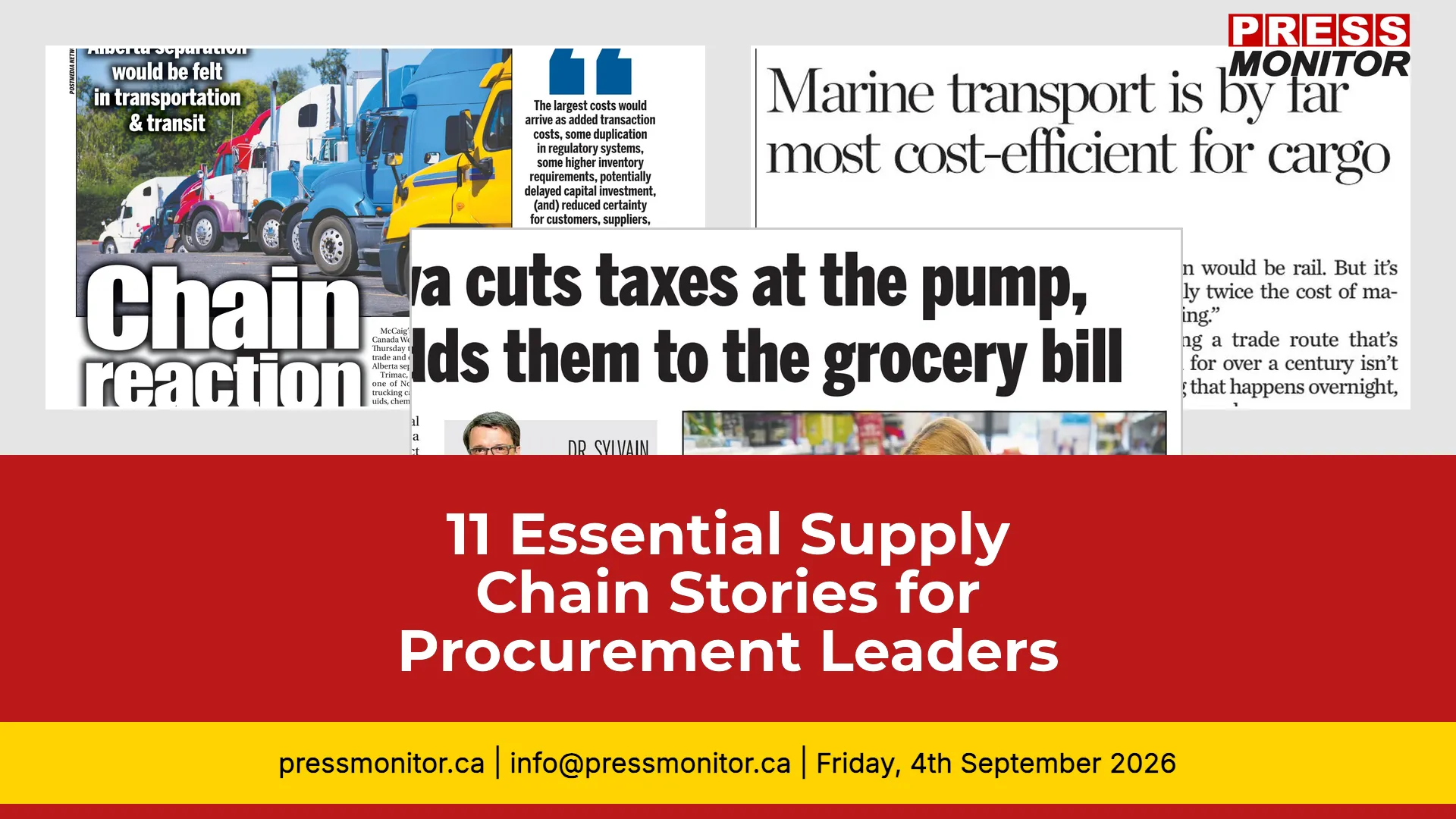 11 Essential Supply Chain Stories for Procurement Leaders