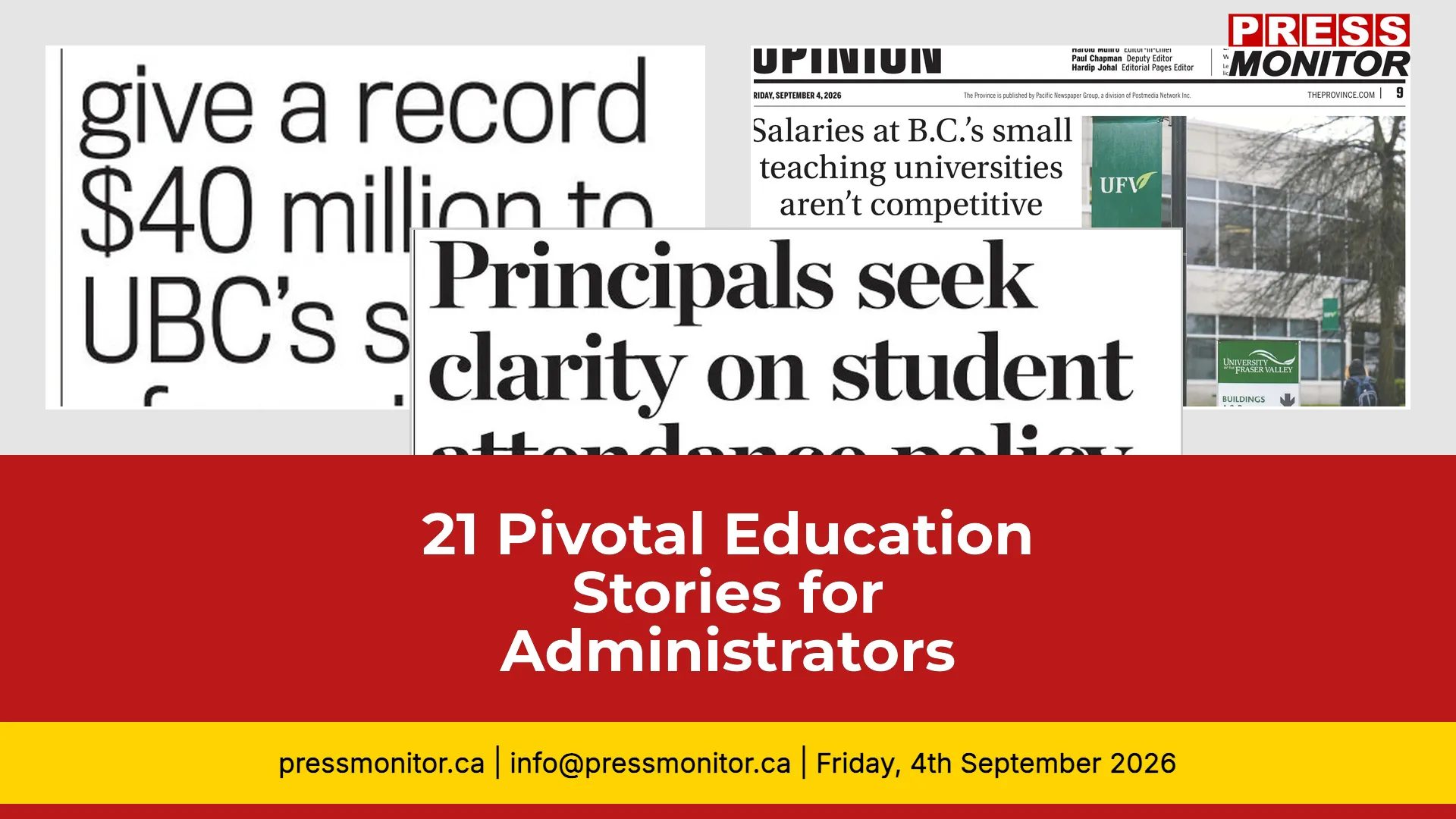 21 Pivotal Education Stories for Administrators