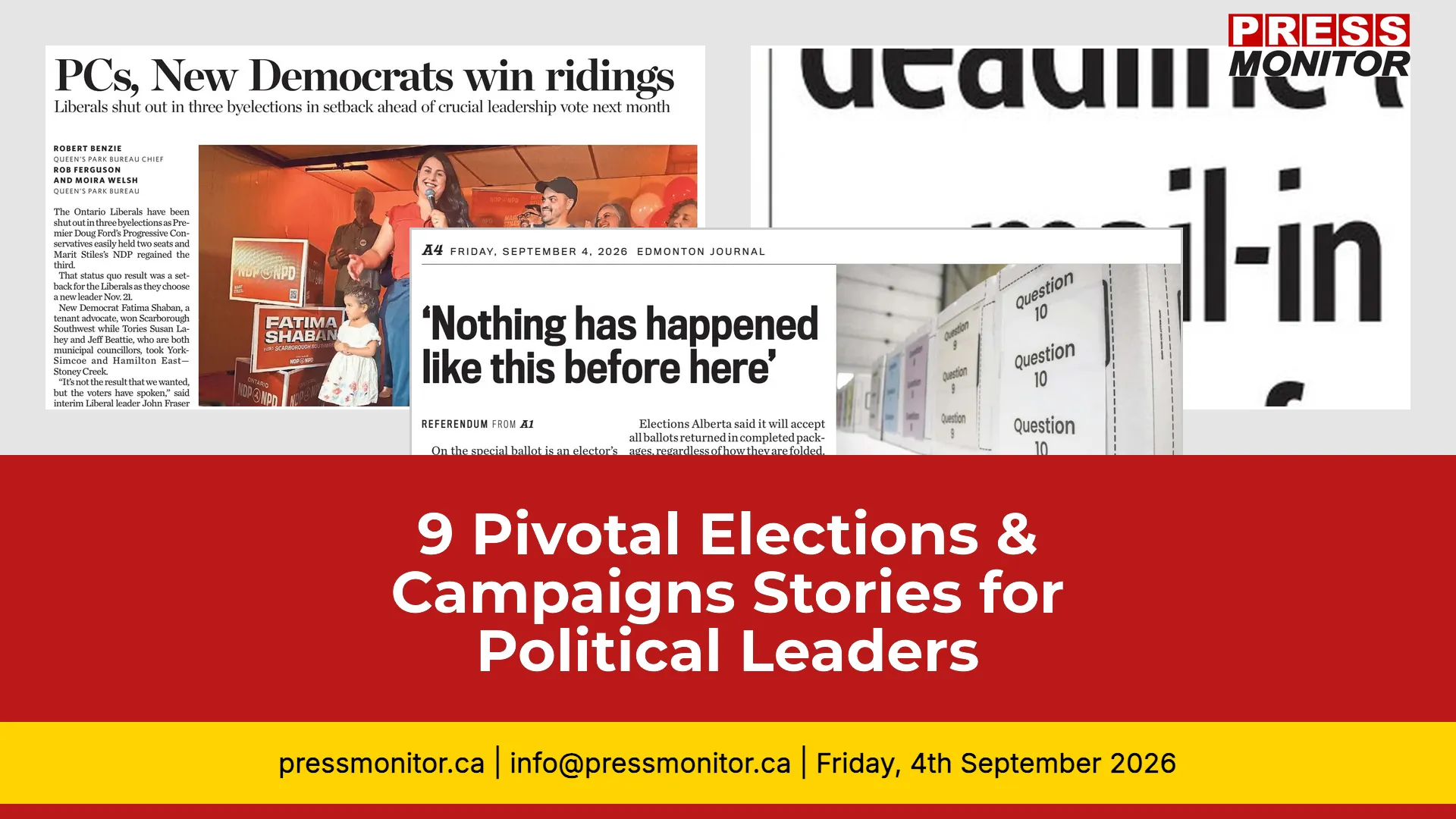 9 Pivotal Elections & Campaigns Stories for Political Leaders