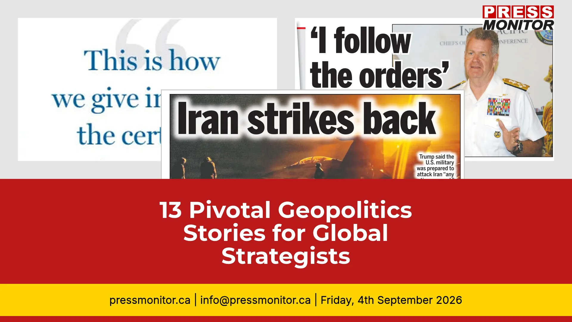 13 Pivotal Geopolitics Stories for Global Strategists