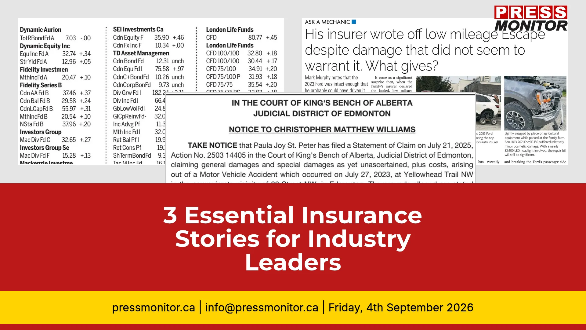 3 Essential Insurance Stories for Industry Leaders