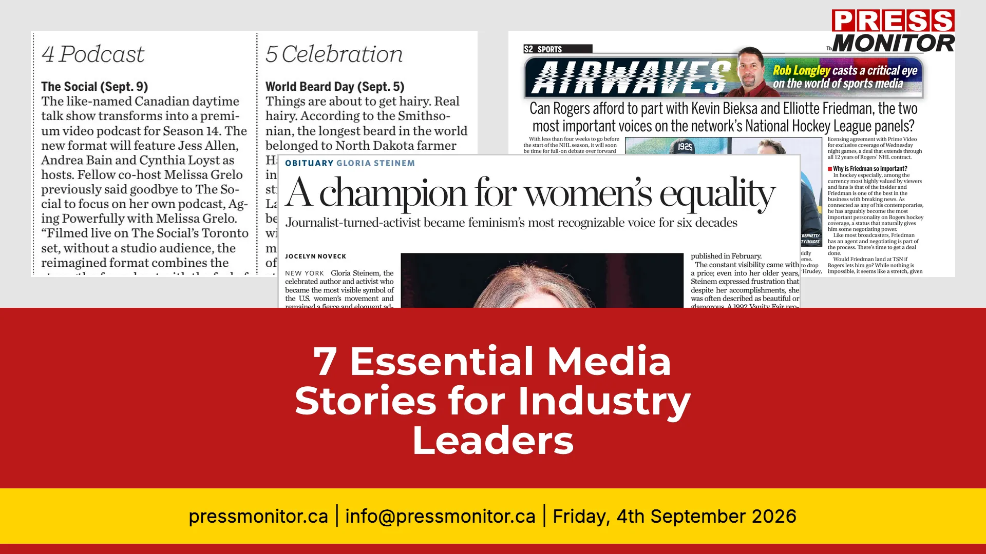 7 Essential Media Stories for Industry Leaders