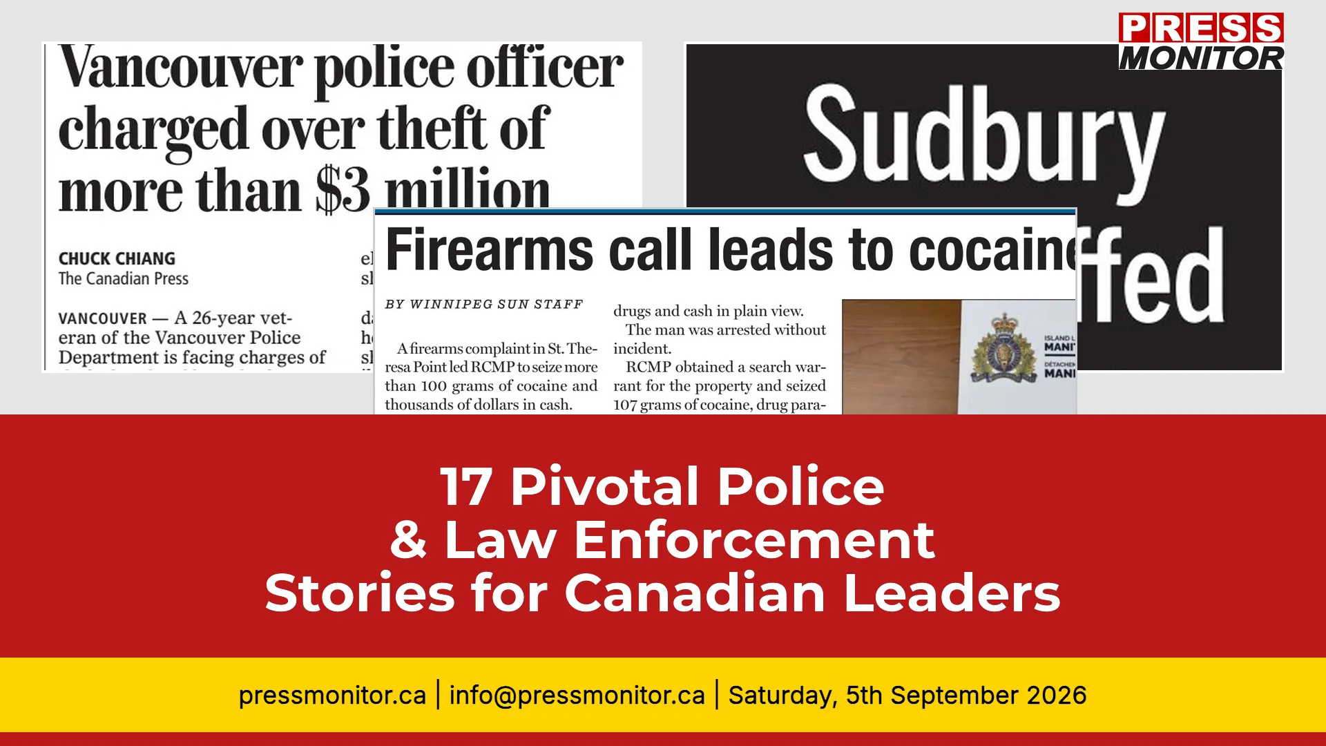 17 Pivotal Police & Law Enforcement Stories for Canadian Leaders
