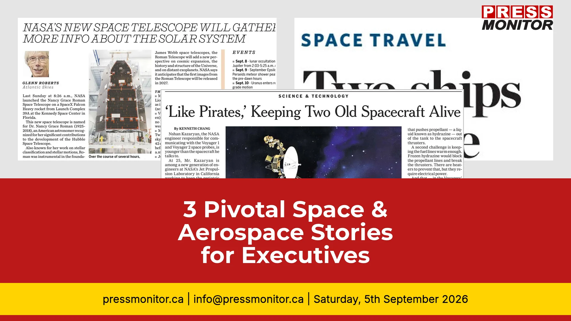 3 Pivotal Space & Aerospace Stories for Executives
