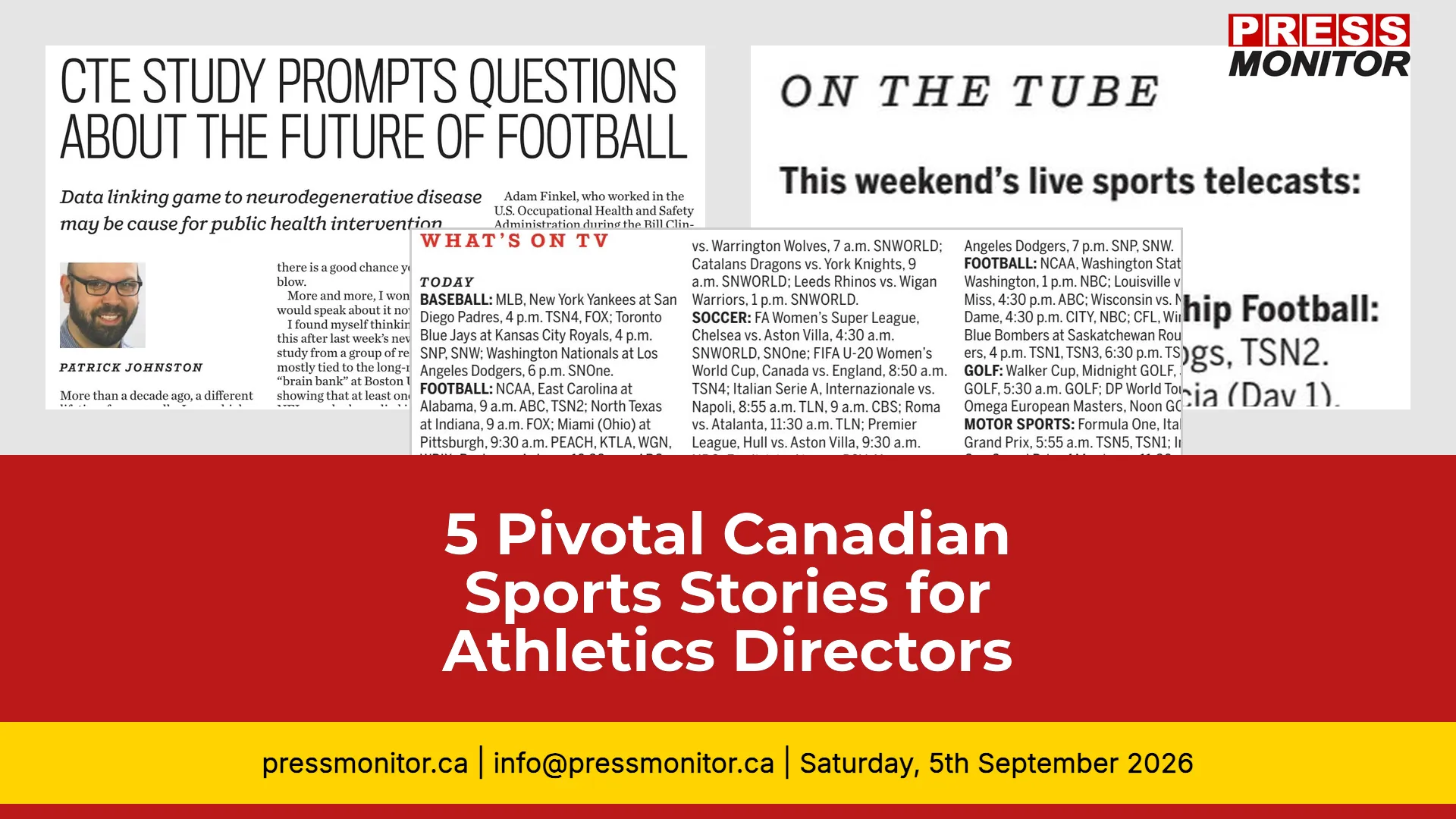 5 Pivotal Canadian Sports Stories for Athletics Directors