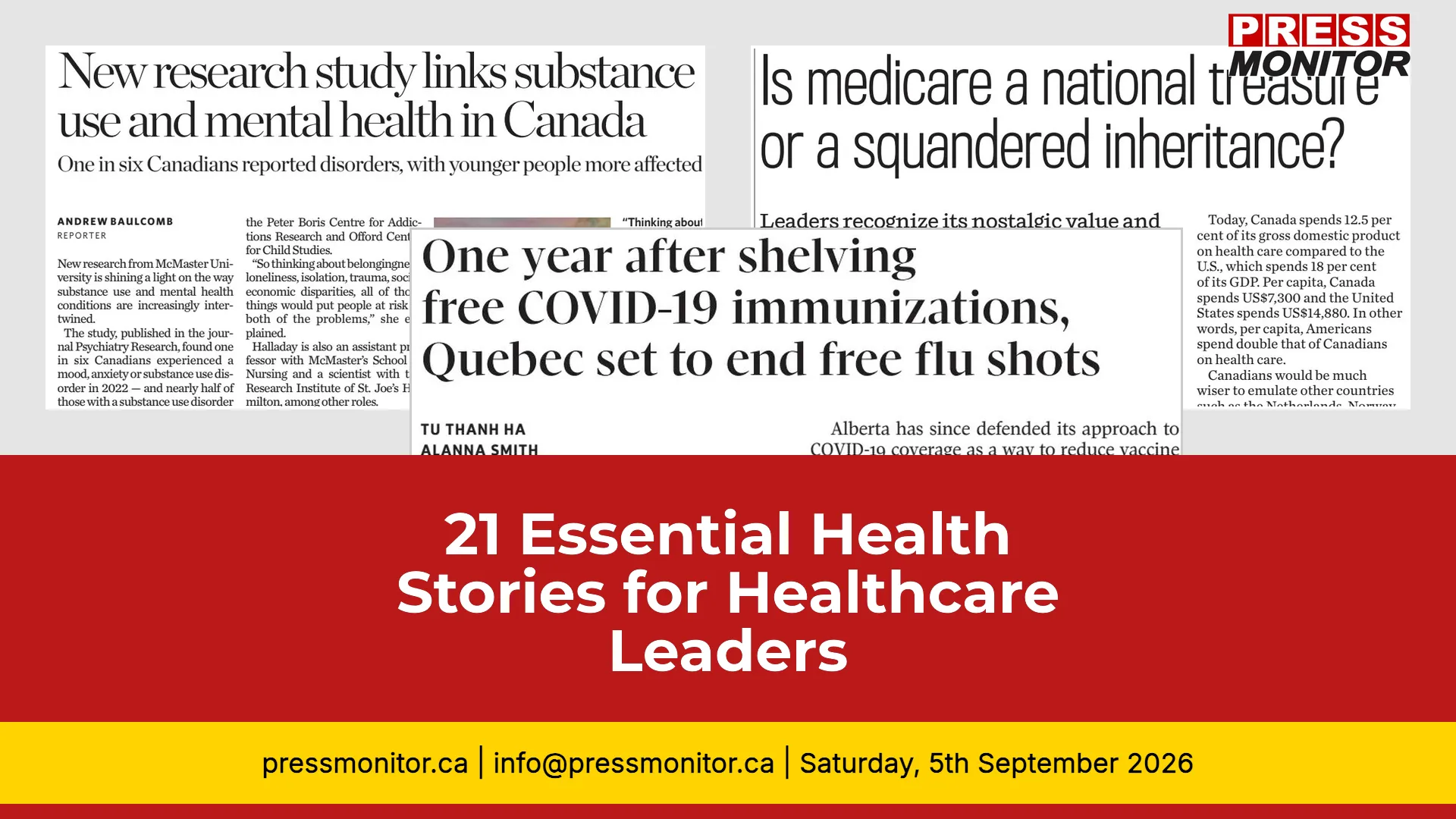 21 Essential Health Stories for Healthcare Leaders