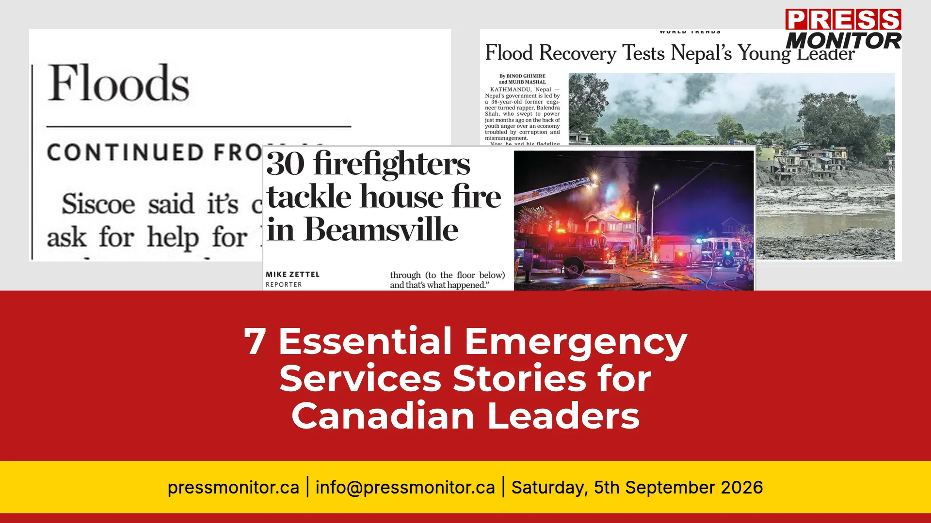 7 Essential Emergency Services Stories for Canadian Leaders