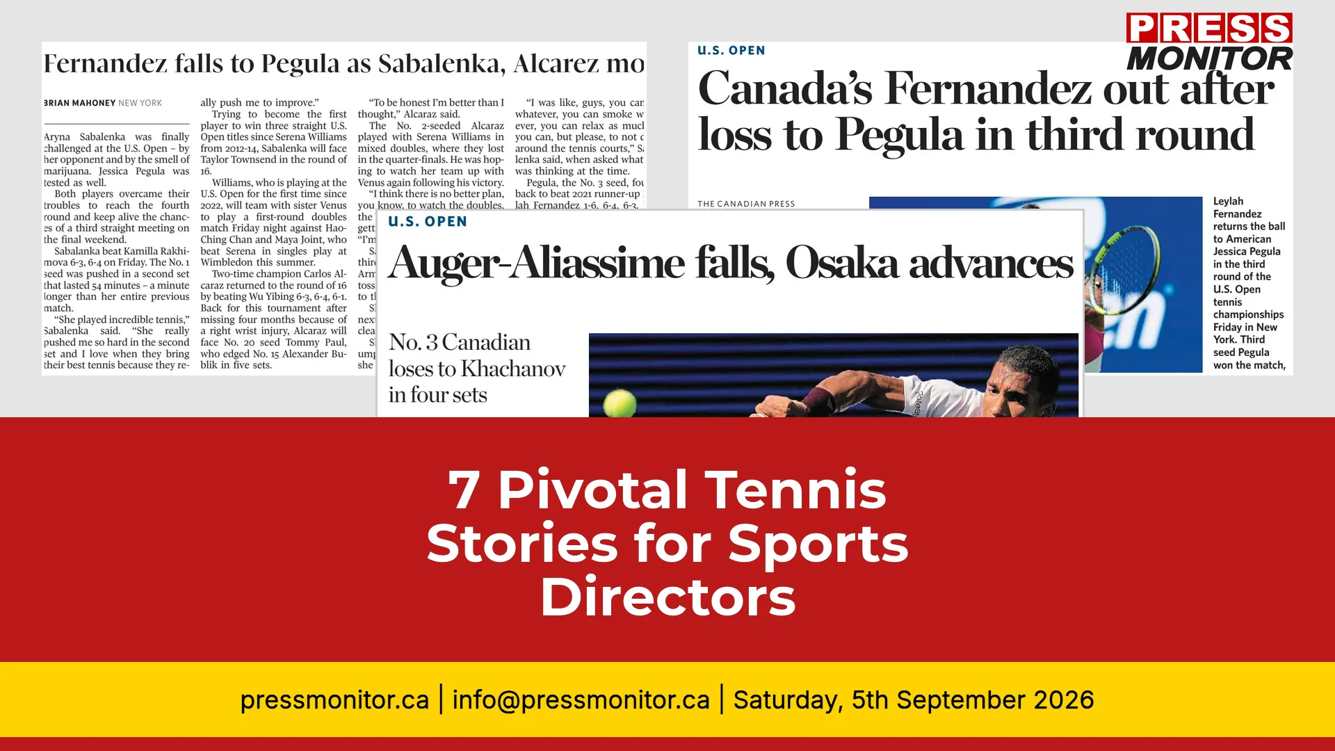 7 Pivotal Tennis Stories for Sports Directors