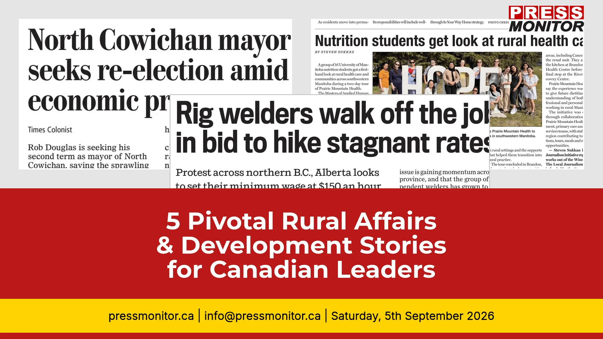 5 Pivotal Rural Affairs & Development Stories for Canadian Leaders