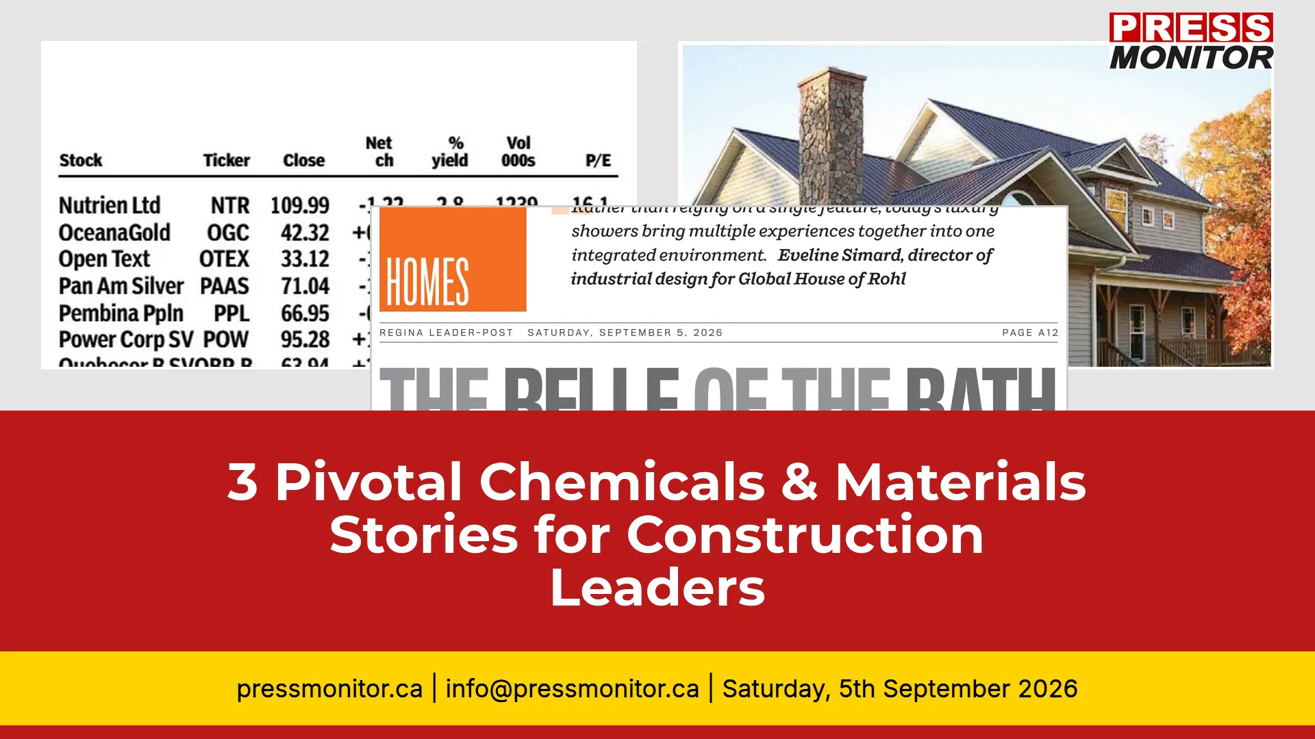 3 Pivotal Chemicals & Materials Stories for Construction Leaders