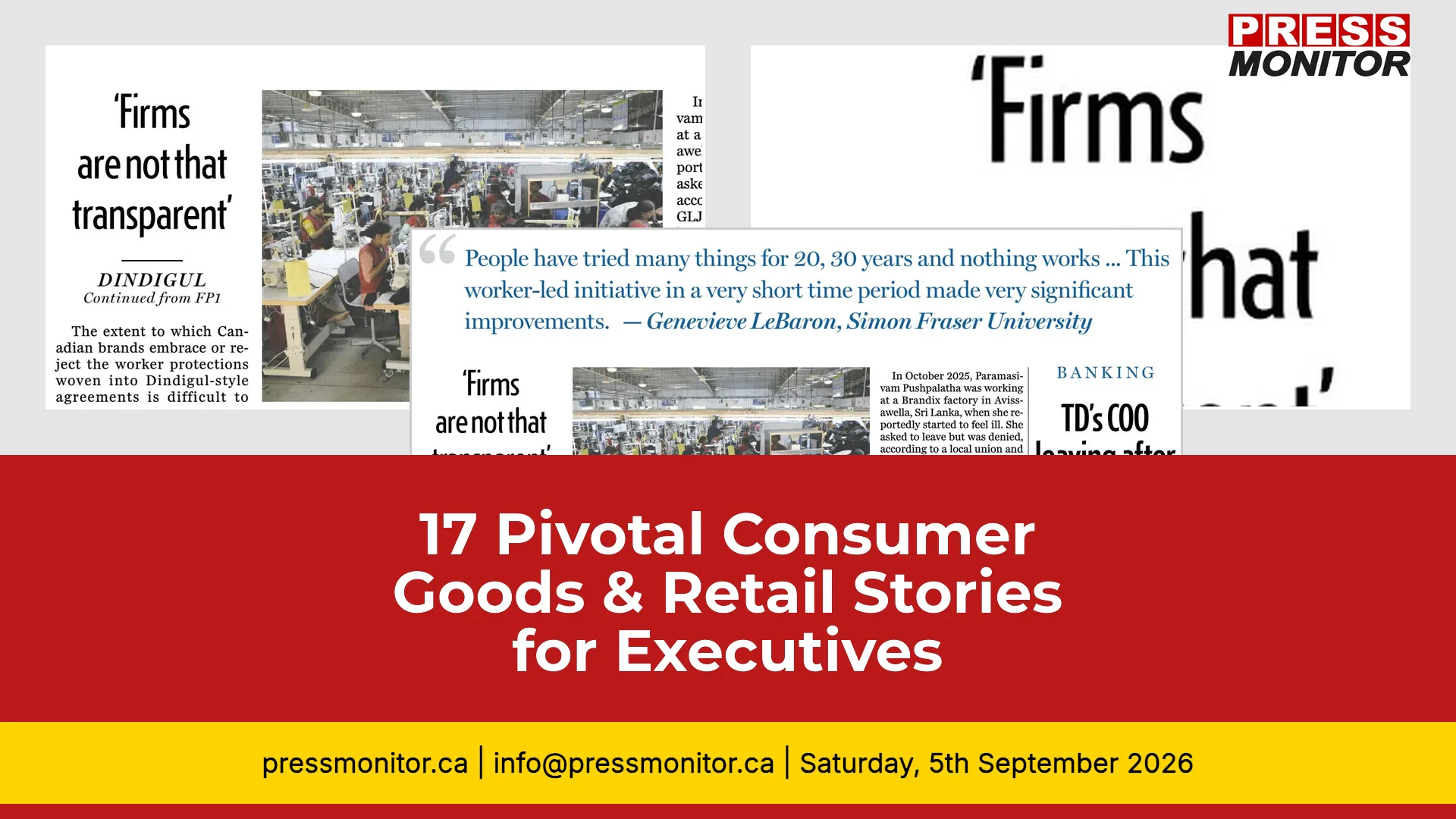 17 Pivotal Consumer Goods & Retail Stories for Executives