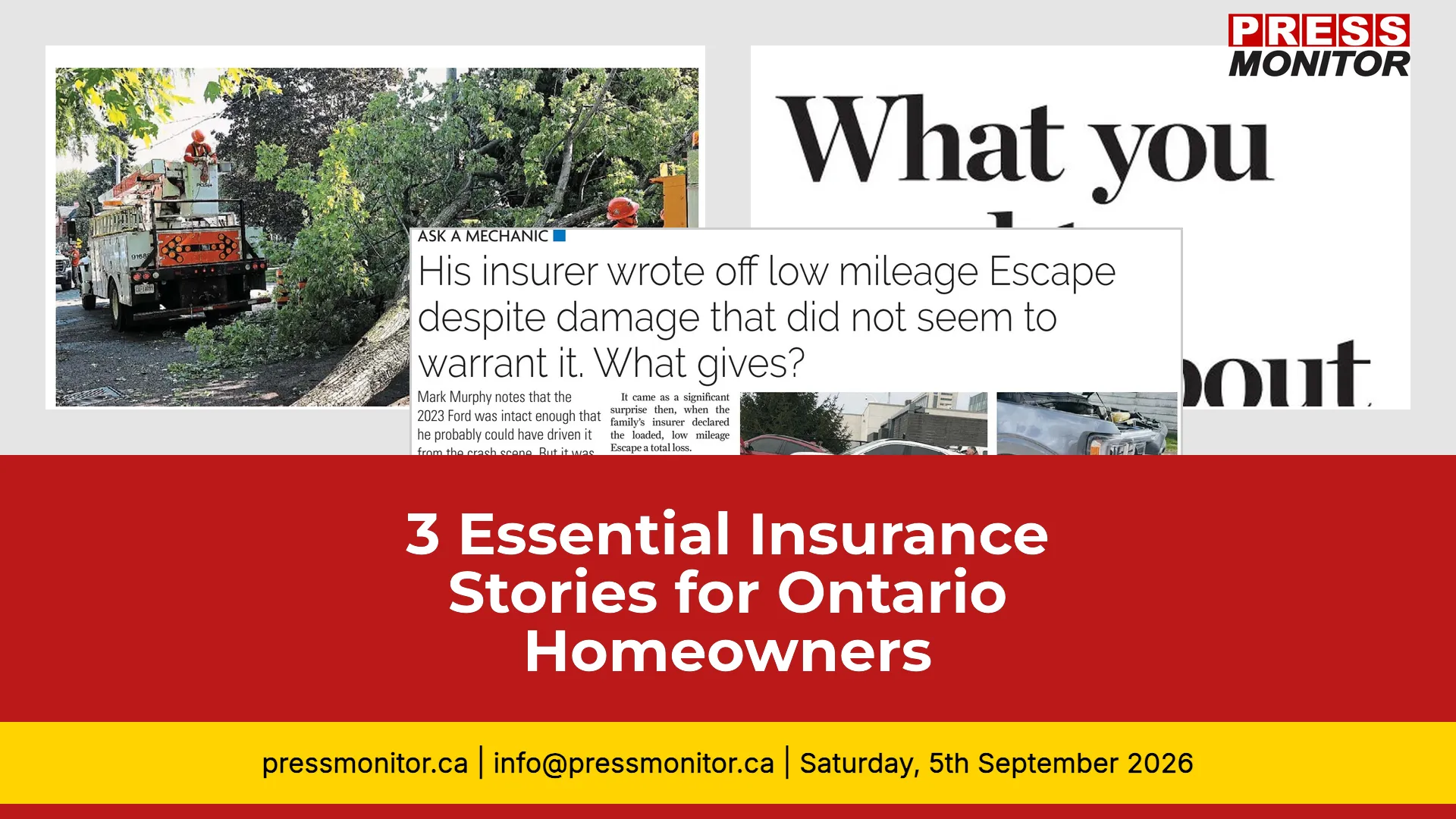 3 Essential Insurance Stories for Ontario Homeowners