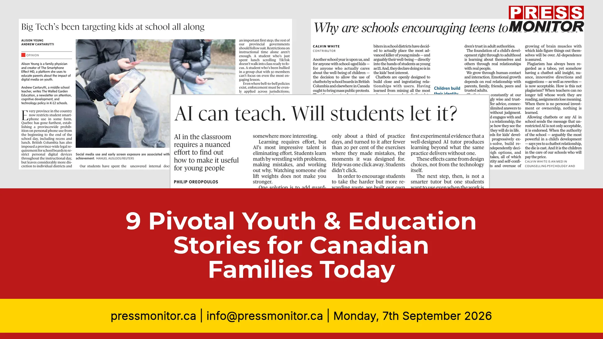 9 Pivotal Youth & Education Stories for Canadian Families
