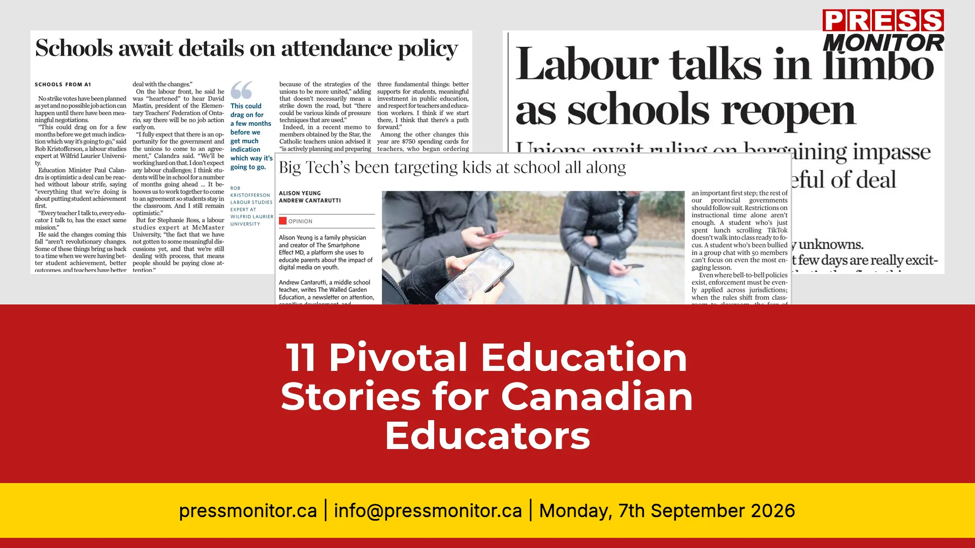 11 Pivotal Education Stories for Canadian Educators