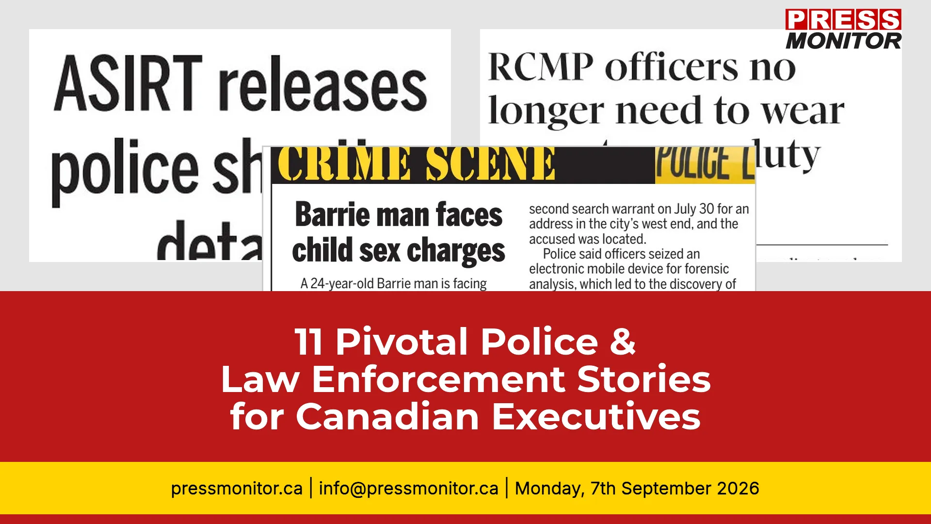 11 Pivotal Police & Law Enforcement Stories for Canadian Executives