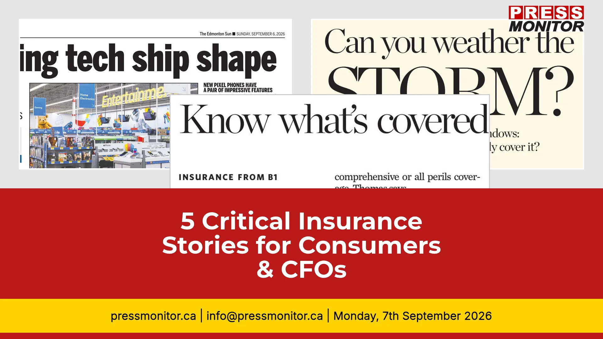 5 Critical Insurance Stories for Consumers & CFOs