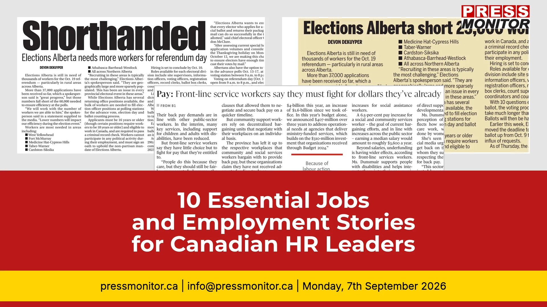 10 Essential Jobs and Employment Stories for Canadian HR Leaders