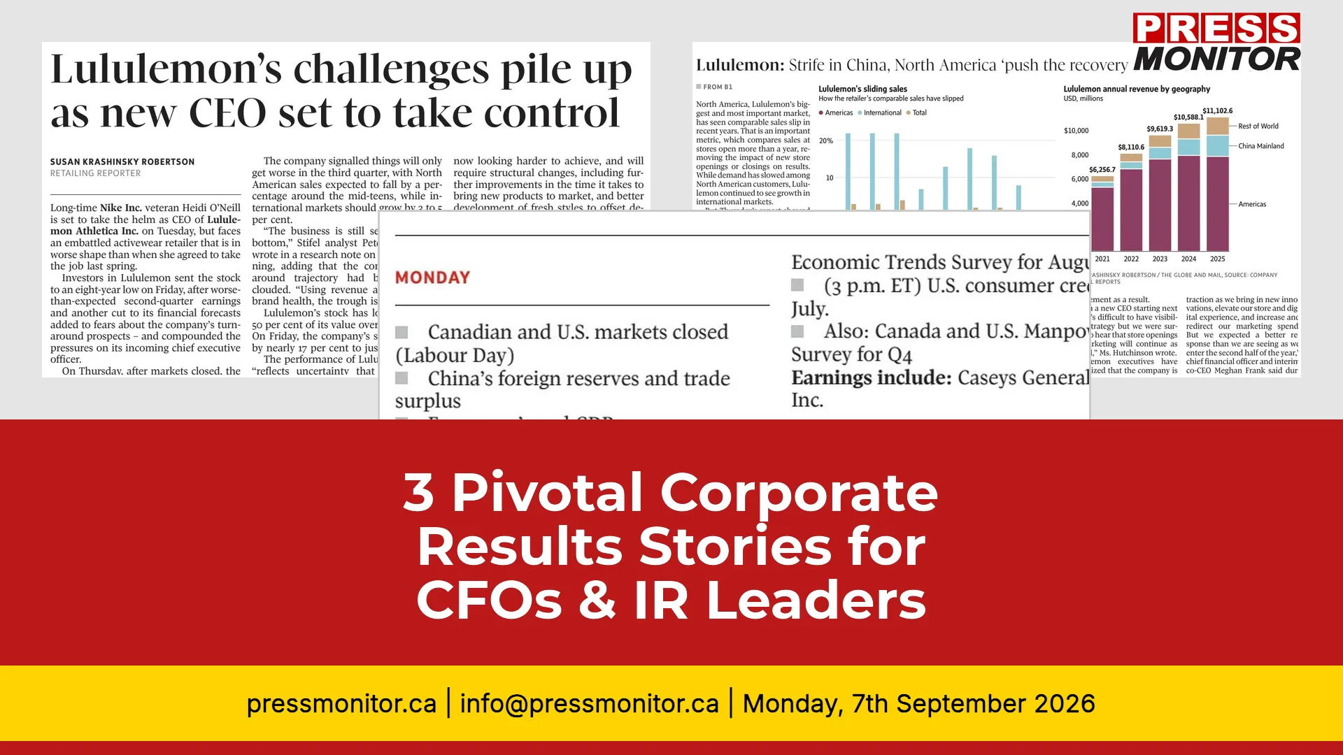3 Pivotal Corporate Results Stories for CFOs