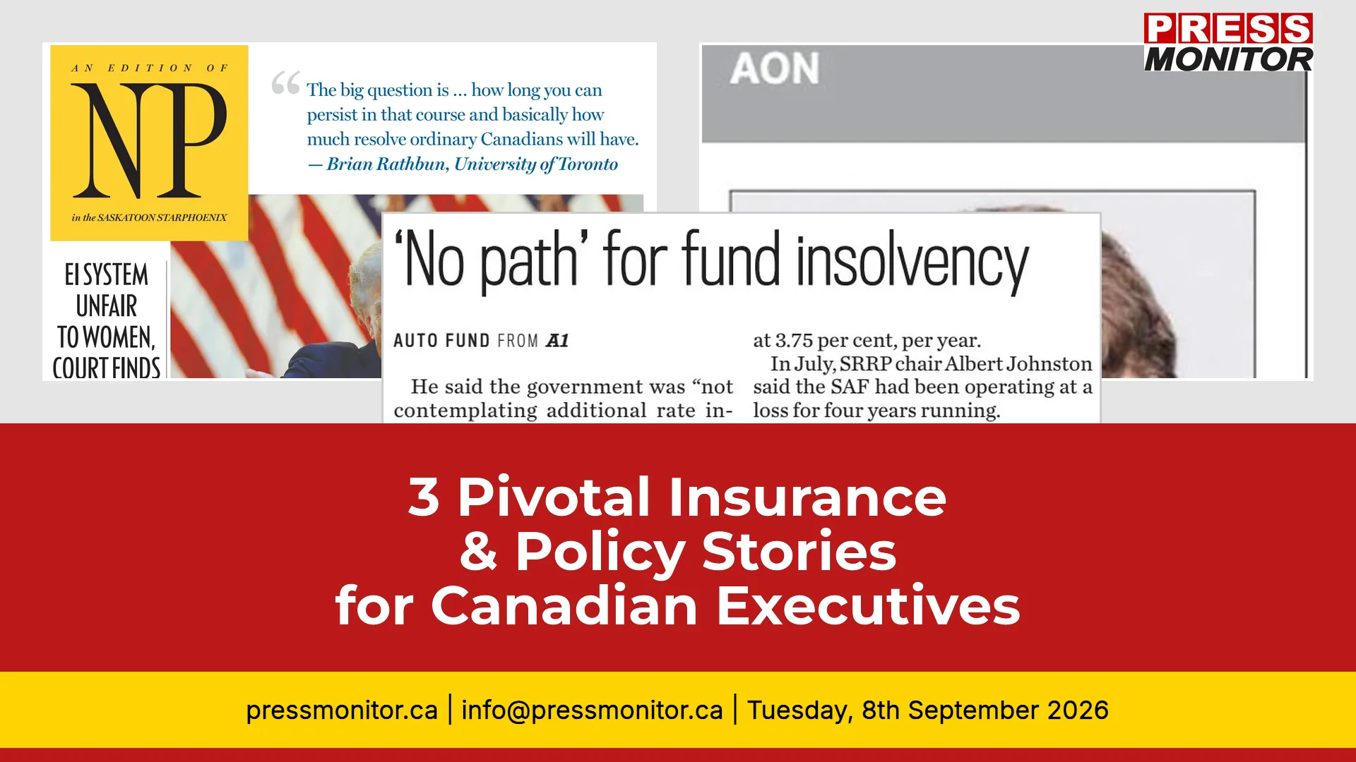 3 Pivotal Insurance & Policy Stories for Canadian Executives