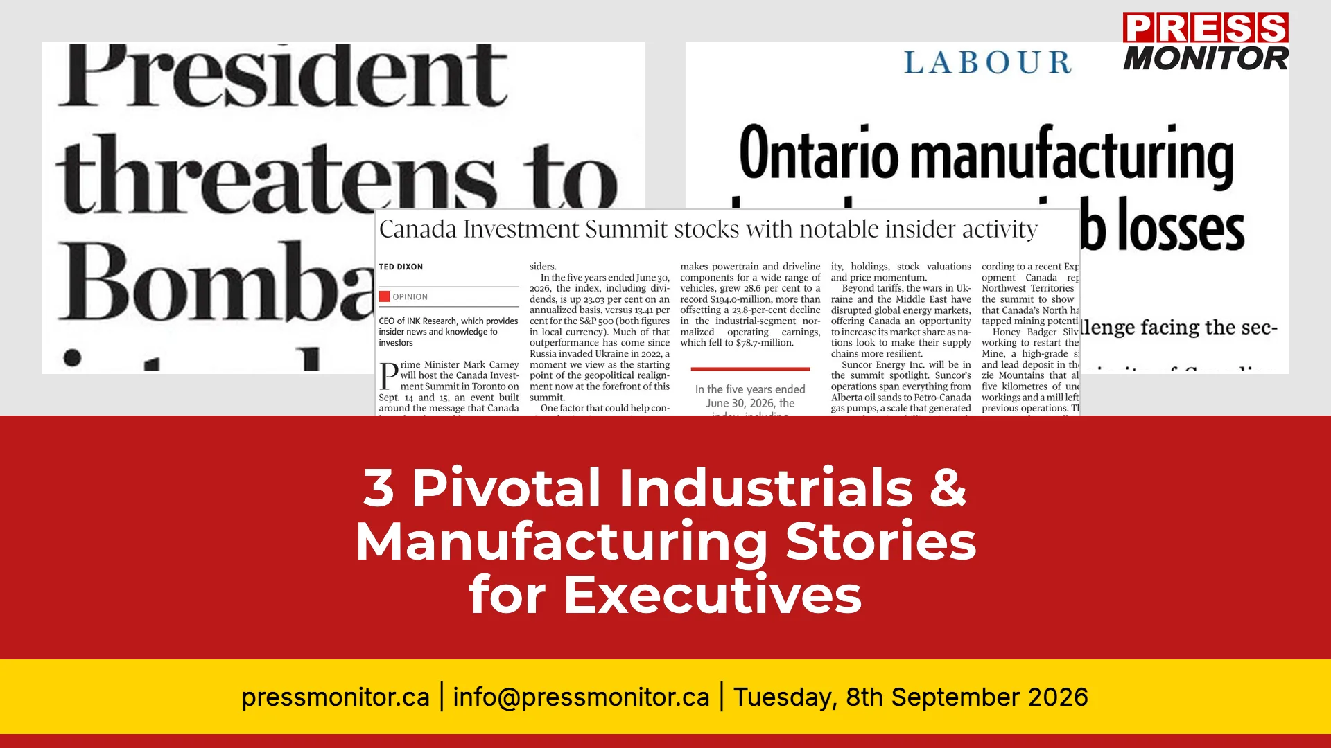3 Pivotal Industrials & Manufacturing Stories for Executives