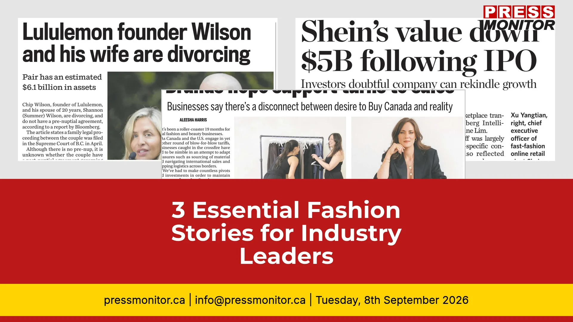 3 Essential Fashion Stories for Industry Leaders