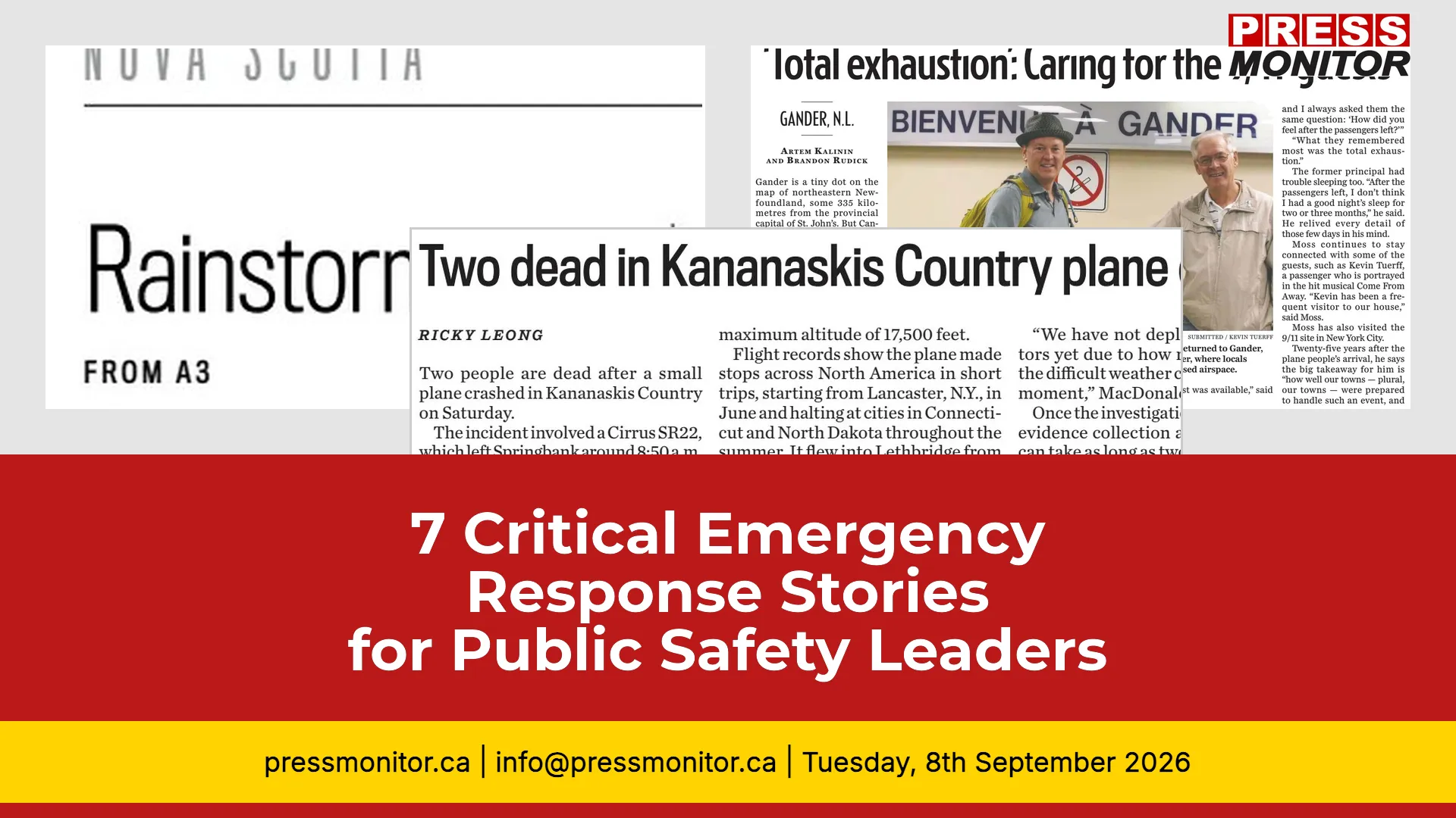 media monitoring: 7 Critical Emergency Response Stories for Public Safety Leaders