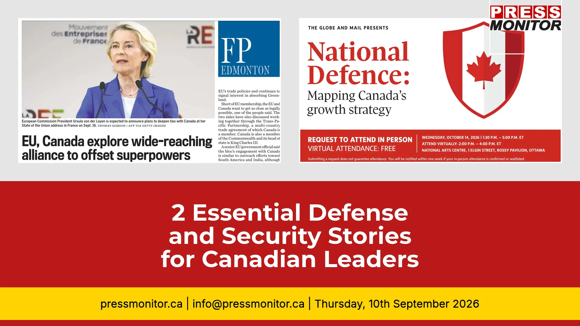 [2] Essential Defense and Security Stories for Canadian Leaders