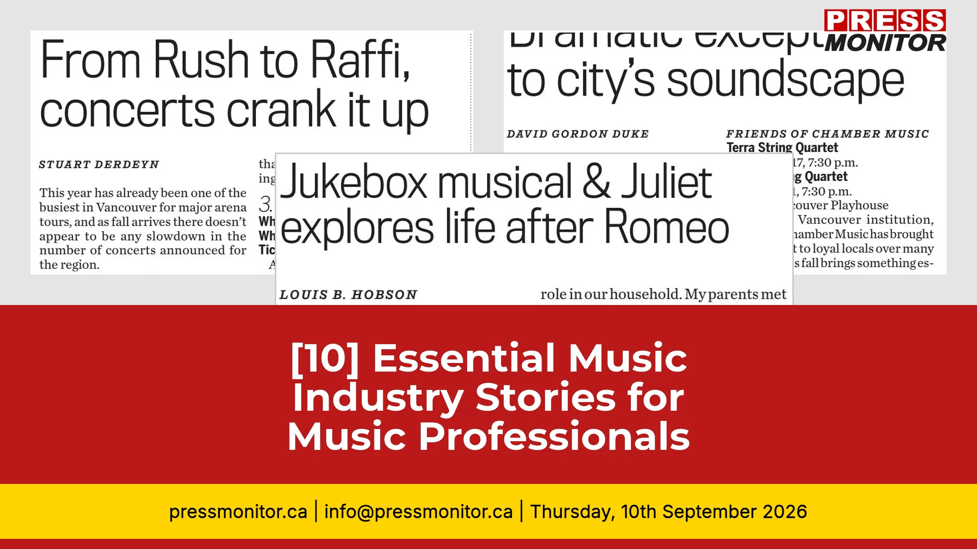 [10] Essential Music Industry Stories for Professionals