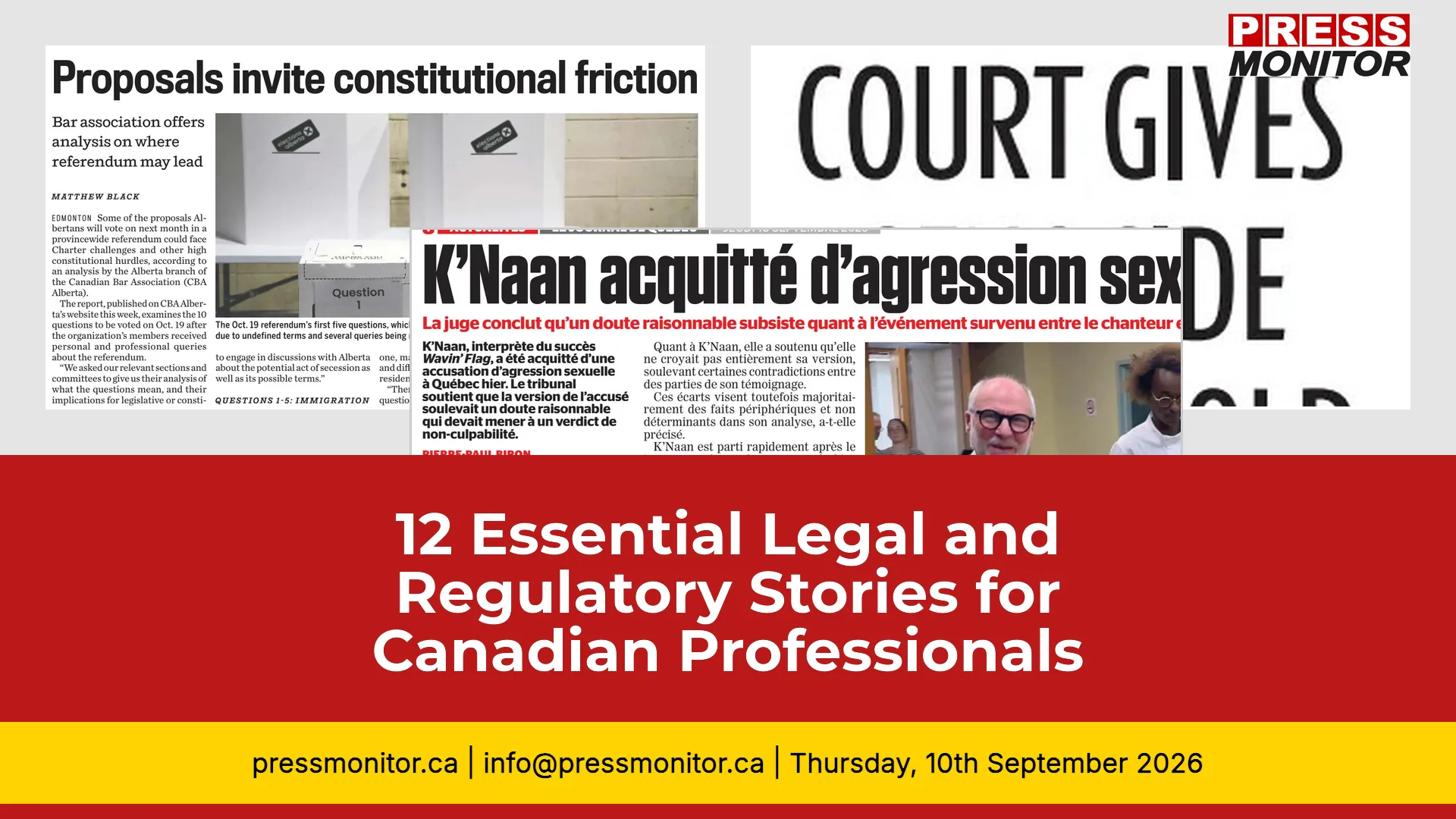 12 Essential Legal and Regulatory Stories for Canadian Professionals