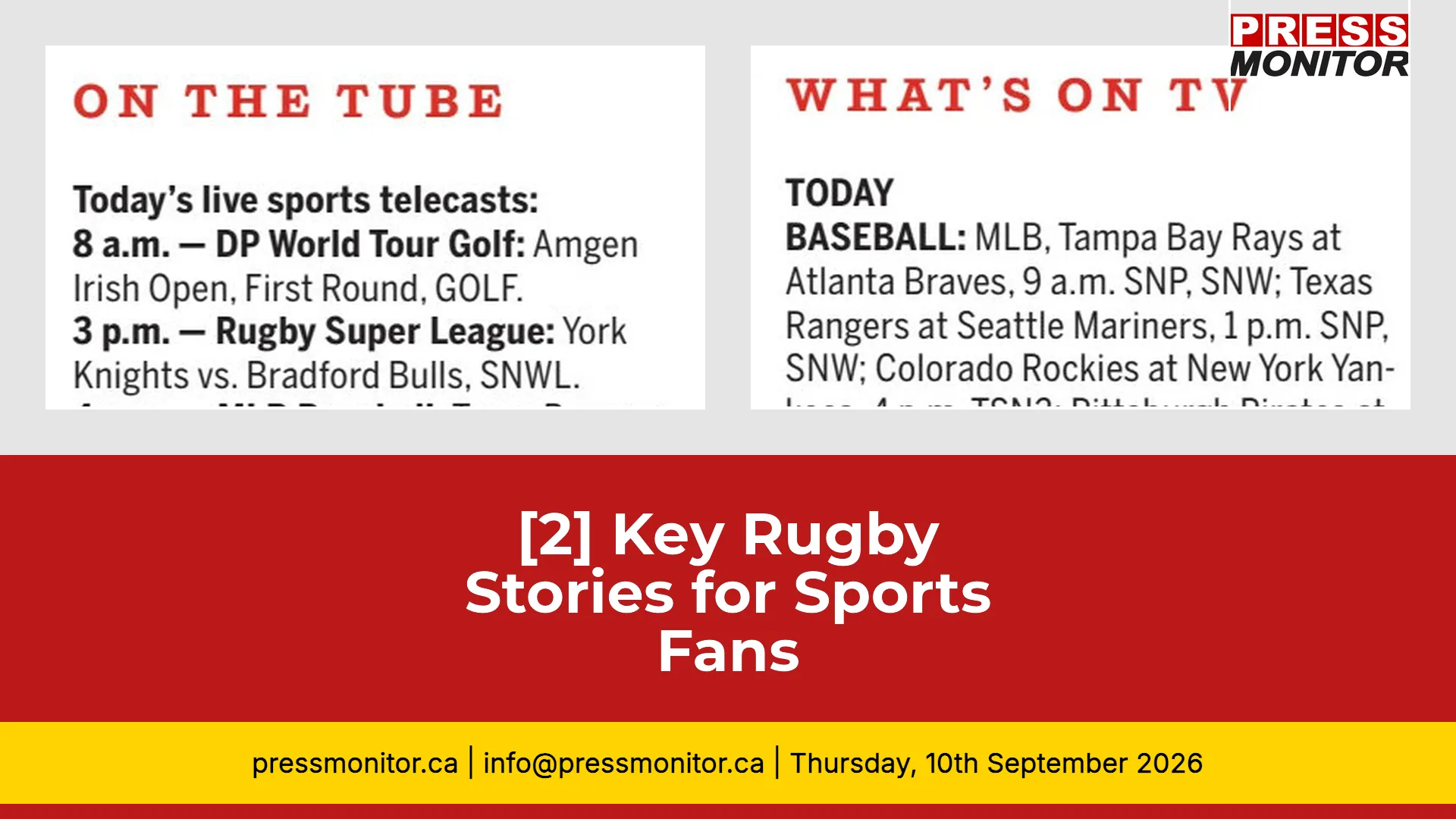 [2] Key Rugby Stories for Sports Fans