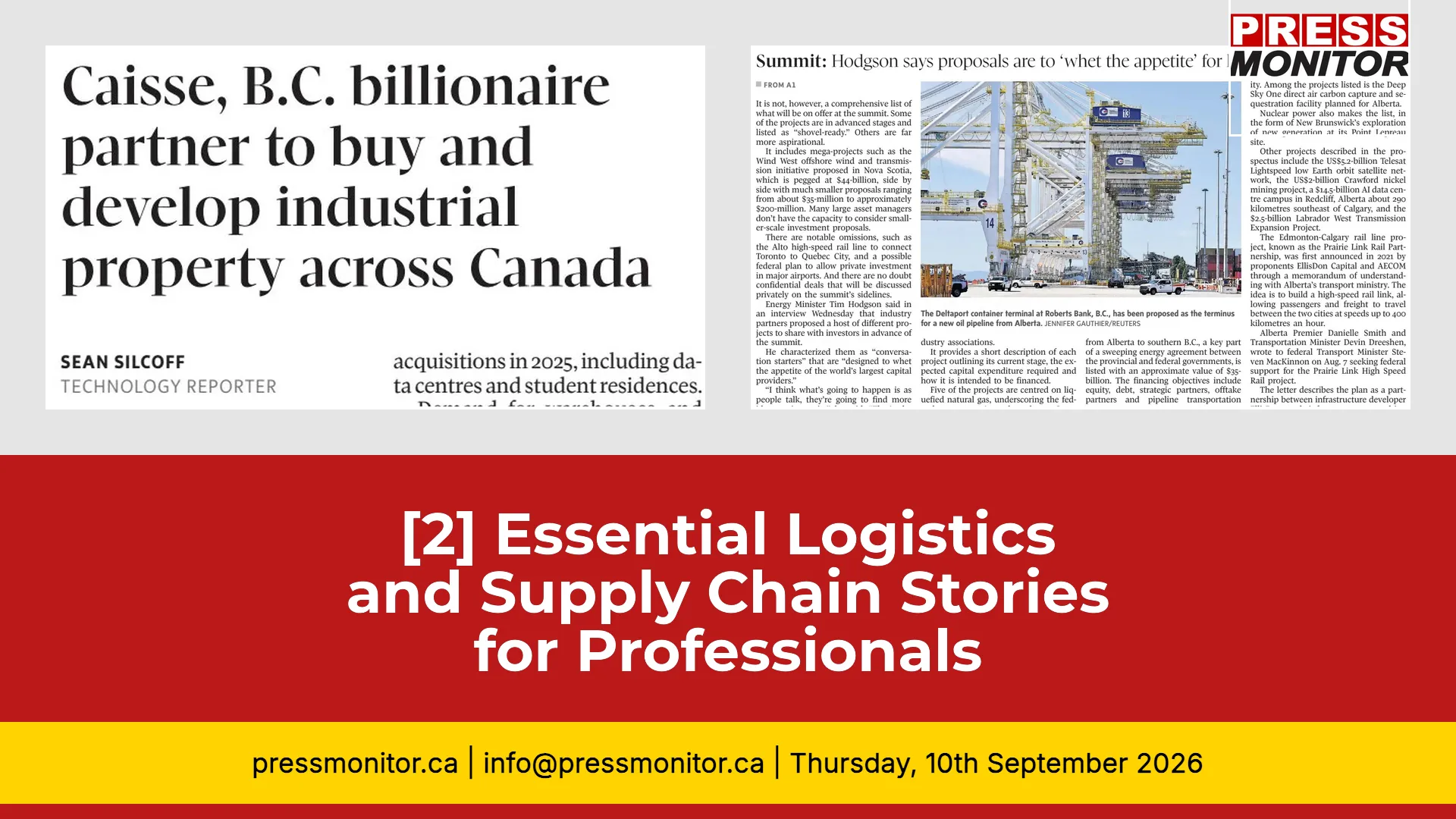 [2] Essential Logistics and Supply Chain Stories for Professionals