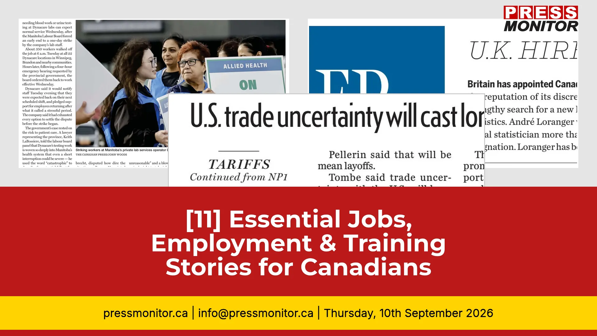 [11] Essential Jobs, Employment & Training Stories for Canadians