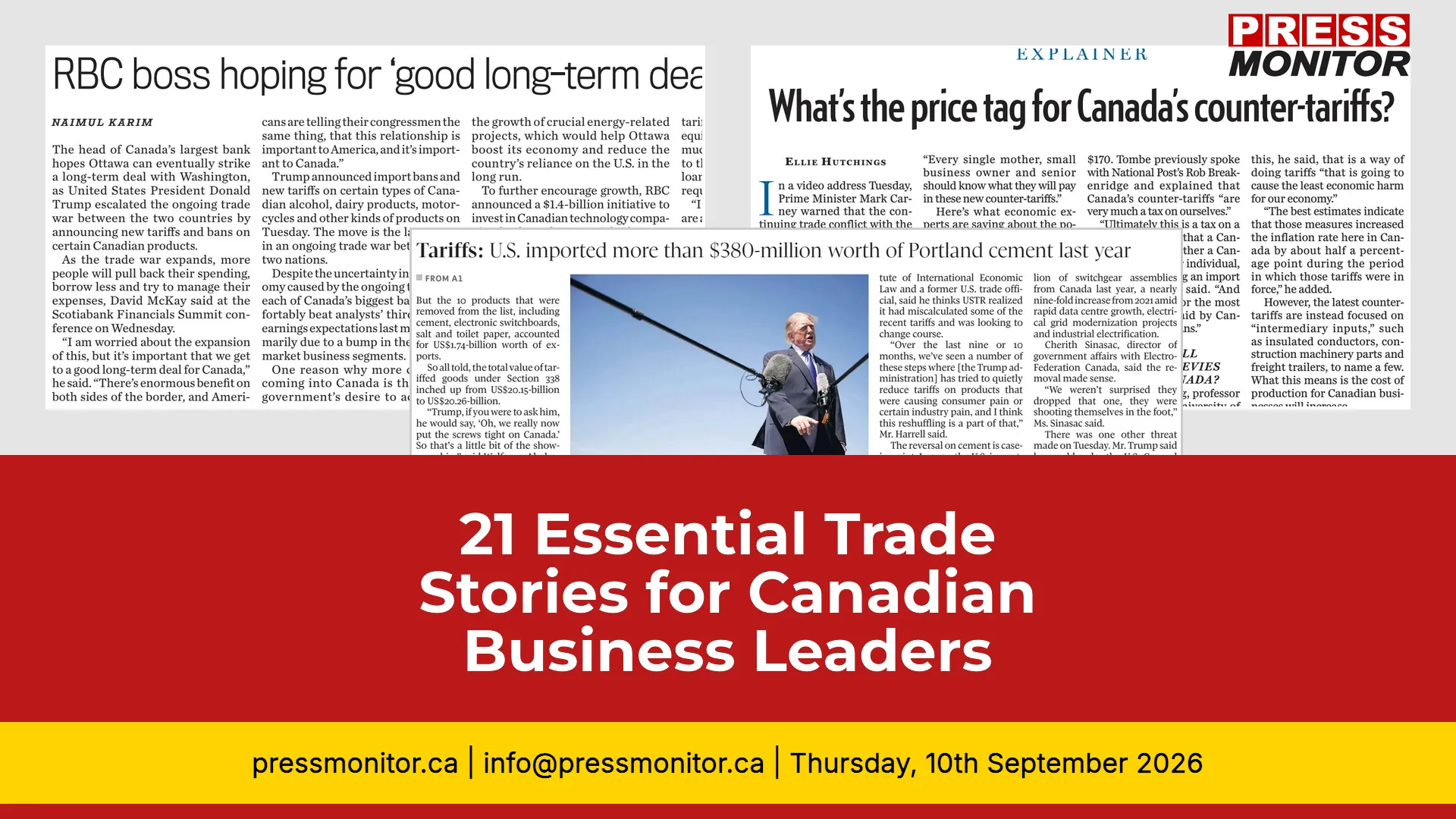 [21] Essential Trade Stories for Canadian Business Leaders