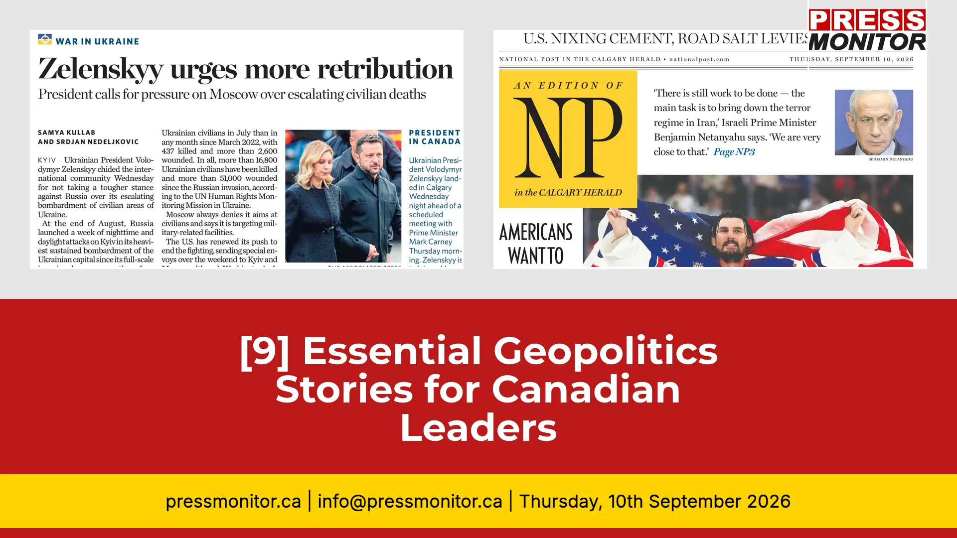 [9] Essential Geopolitics Stories for Canadian Leaders