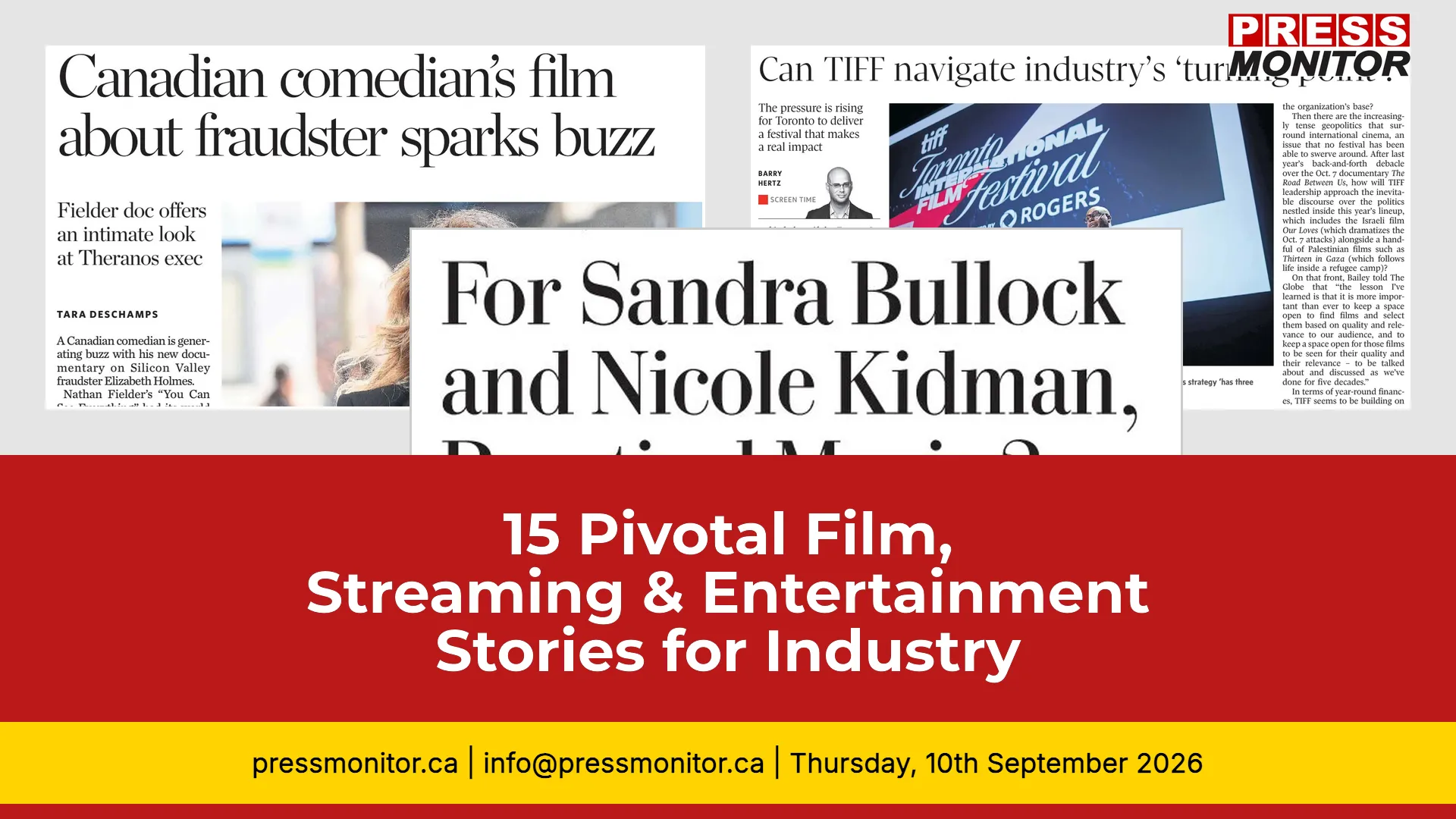 [15] Pivotal Film, Streaming & Entertainment Stories for Industry