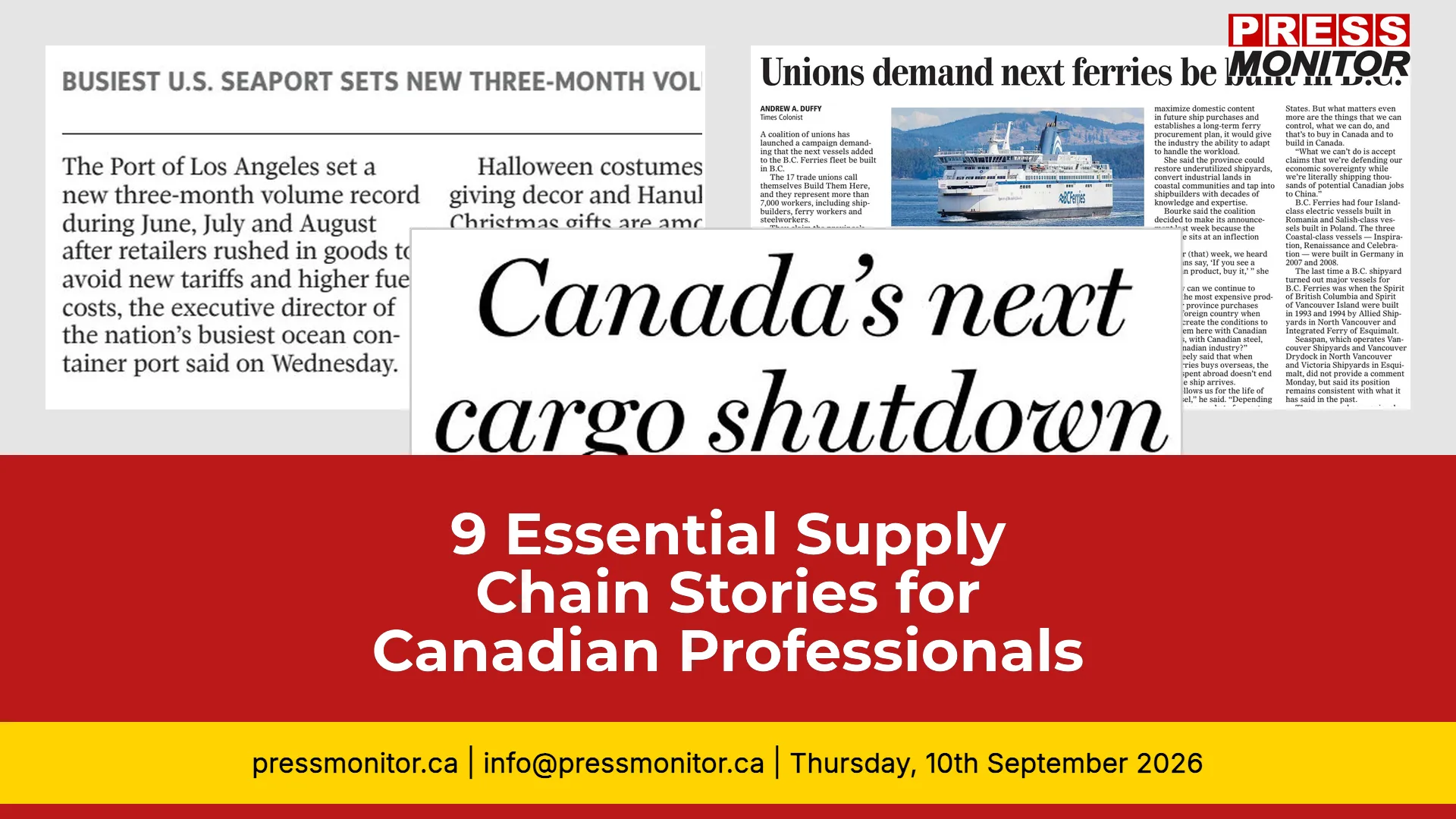 [9] Essential Supply Chain Stories for Canadian Professionals