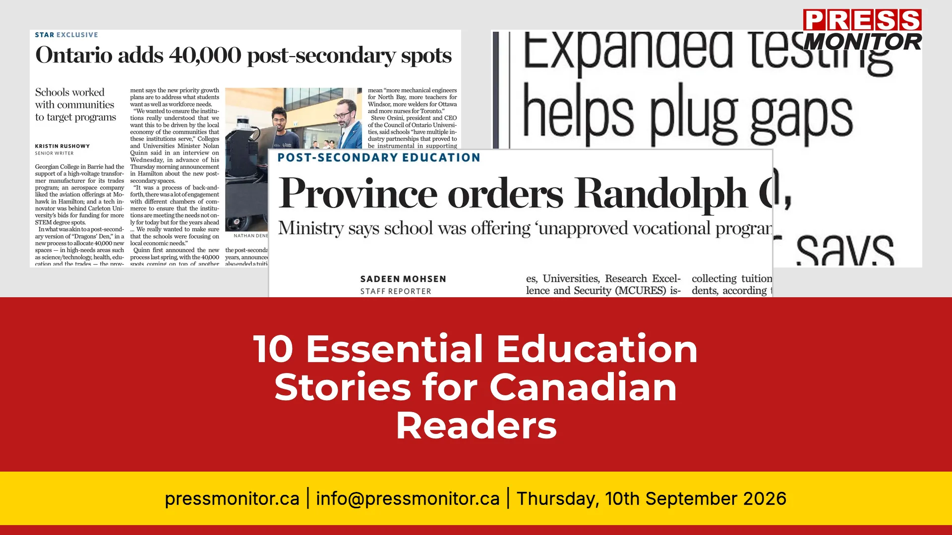 10 Essential Education Stories for Canadian Readers
