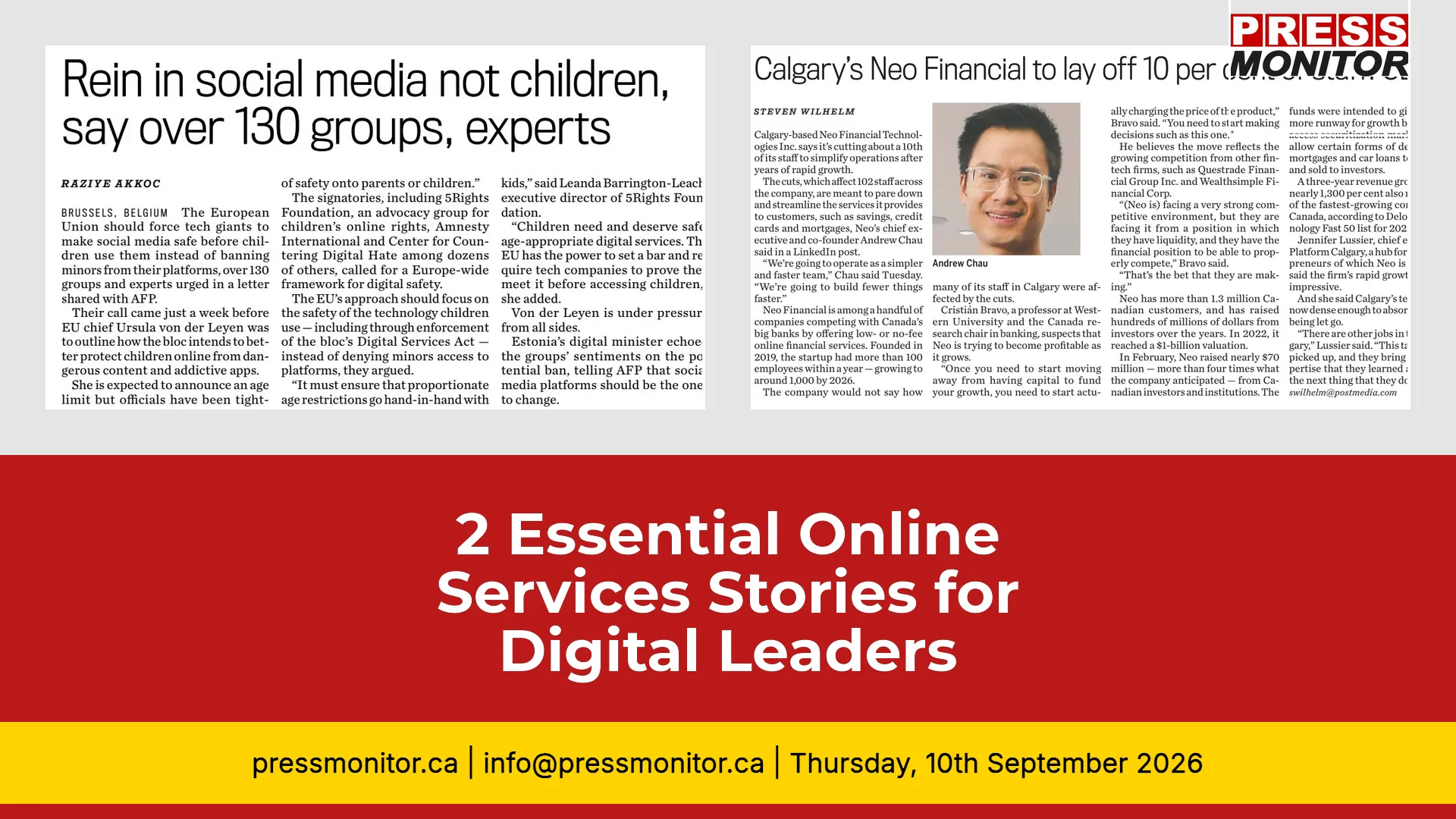 [2] Essential Online Services Stories for Digital Leaders