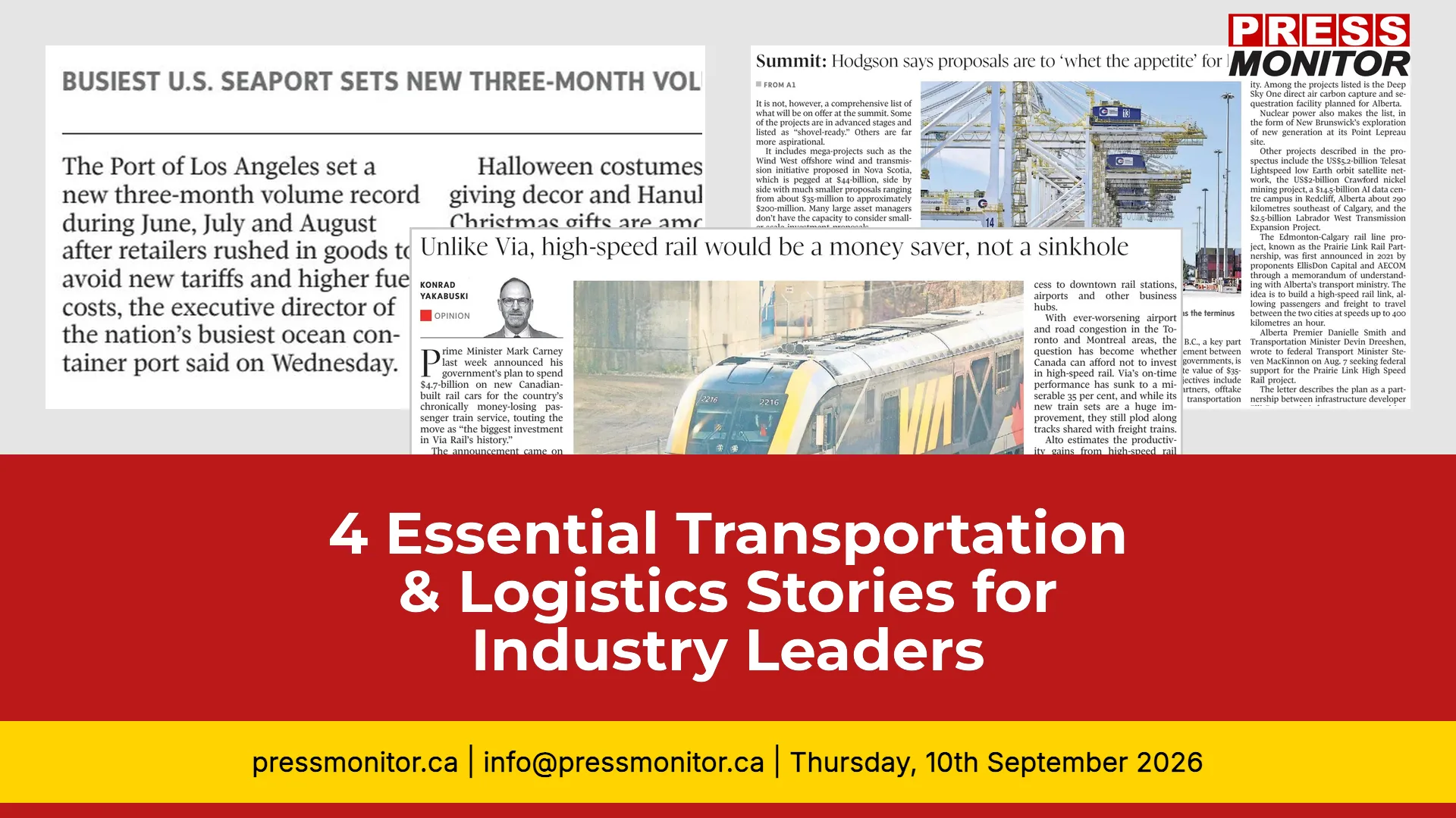 4 Essential Transportation & Logistics Stories for Industry Leaders