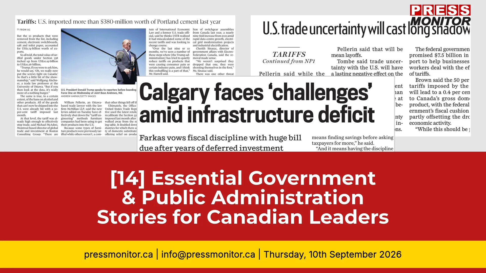 [14] Essential Government & Public Administration Stories for Canadian Leaders