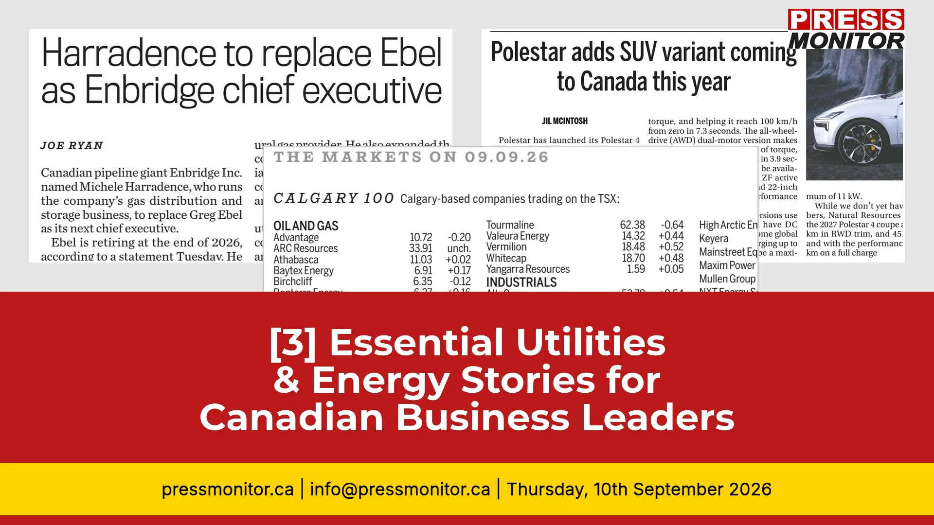 [3] Essential Utilities & Energy Stories for Canadian Business Leaders