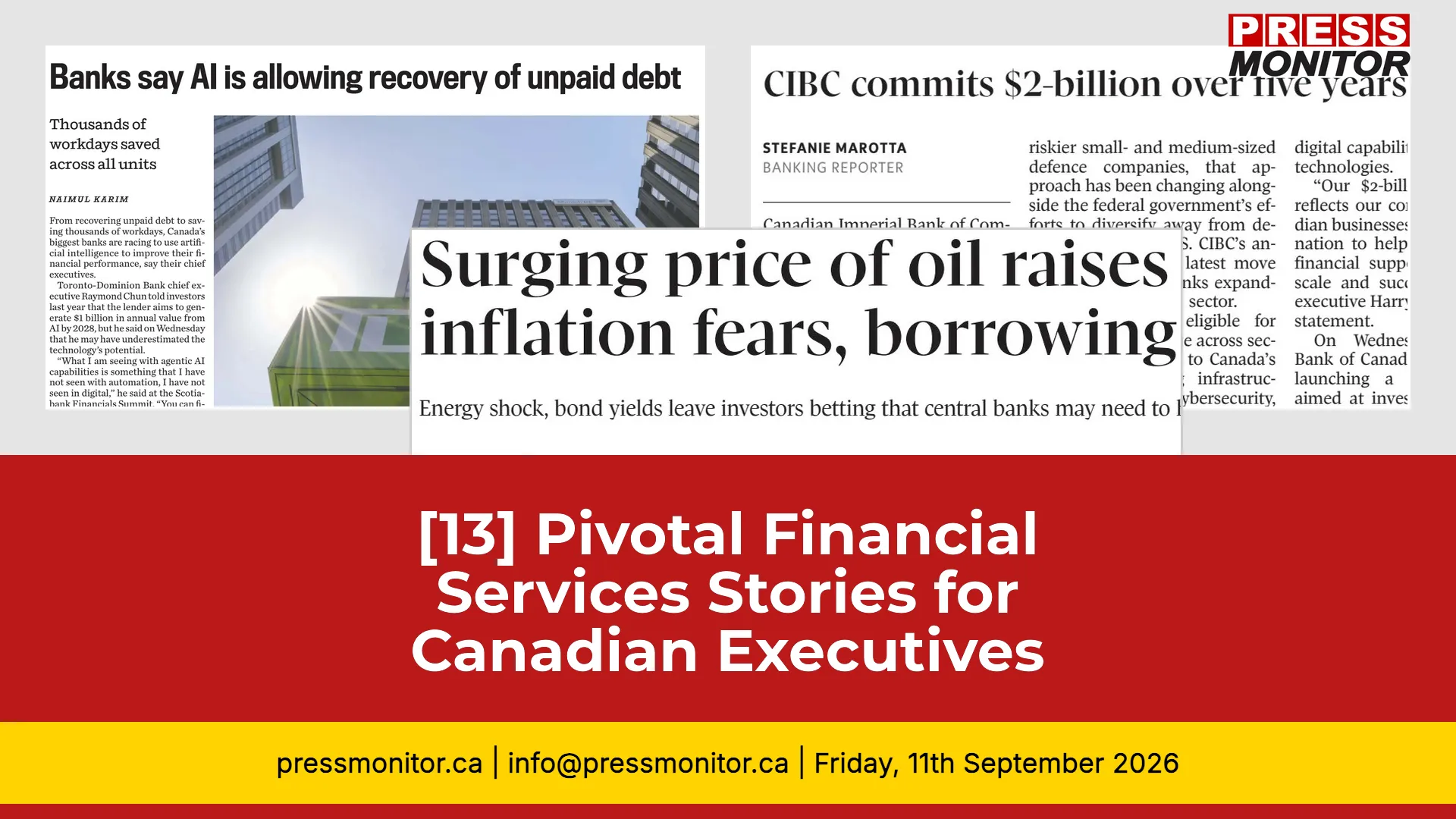 [13] Pivotal Financial Services Stories for Canadian Executives