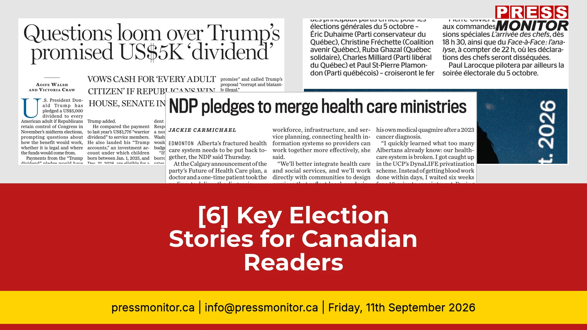 [6] Key Election Stories for Canadian Readers