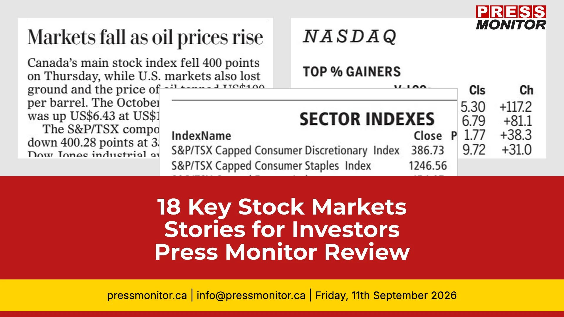 [18] Key Stock Markets Stories for Investors