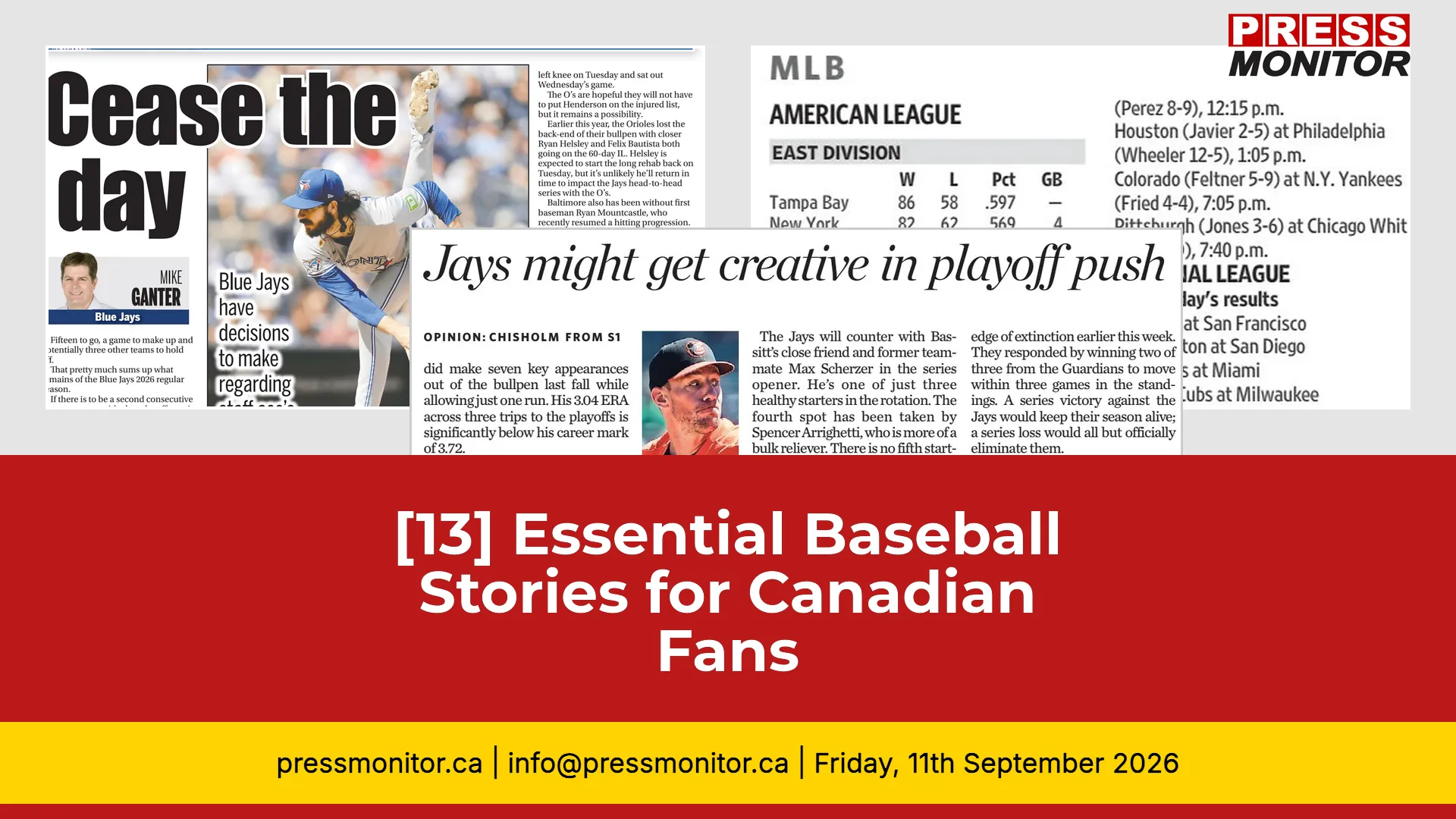 [13] Essential Baseball Stories for Canadian Fans