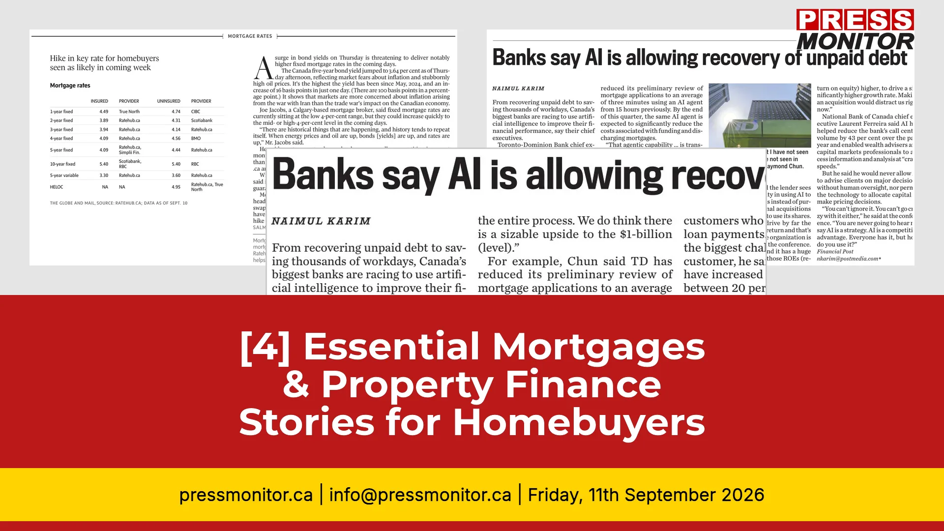 [4] Essential Mortgages & Property Finance Stories for Canadian Homebuyers