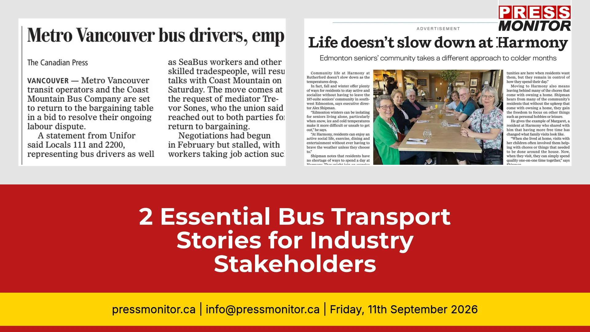 2 Essential Bus Transport Stories for Industry Stakeholders